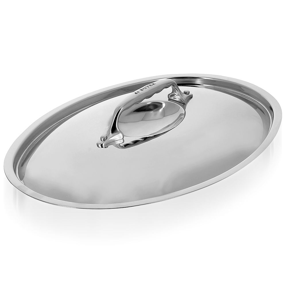 de Buyer - AFFINITY / INOCUIVRE oval stainless steel lid de Buyer - AFFINITY / INOCUIVRE oval stainless steel lid