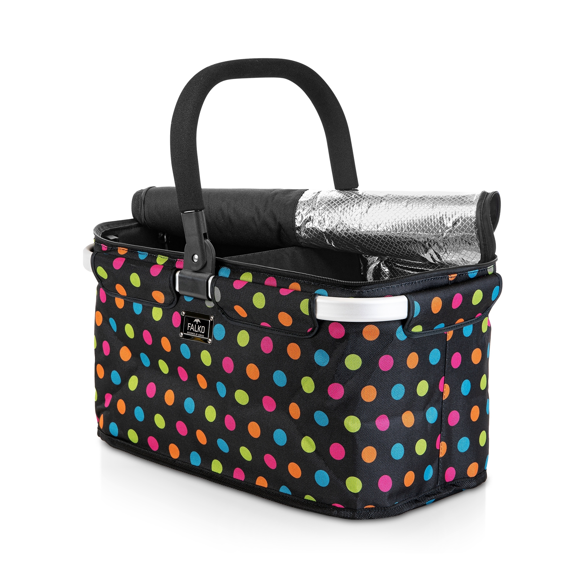 Genius - Shopping Basket Falko Duo  2in1 - Colourful dots Genius - Shopping Basket Falko Duo  2in1 - Colourful dots