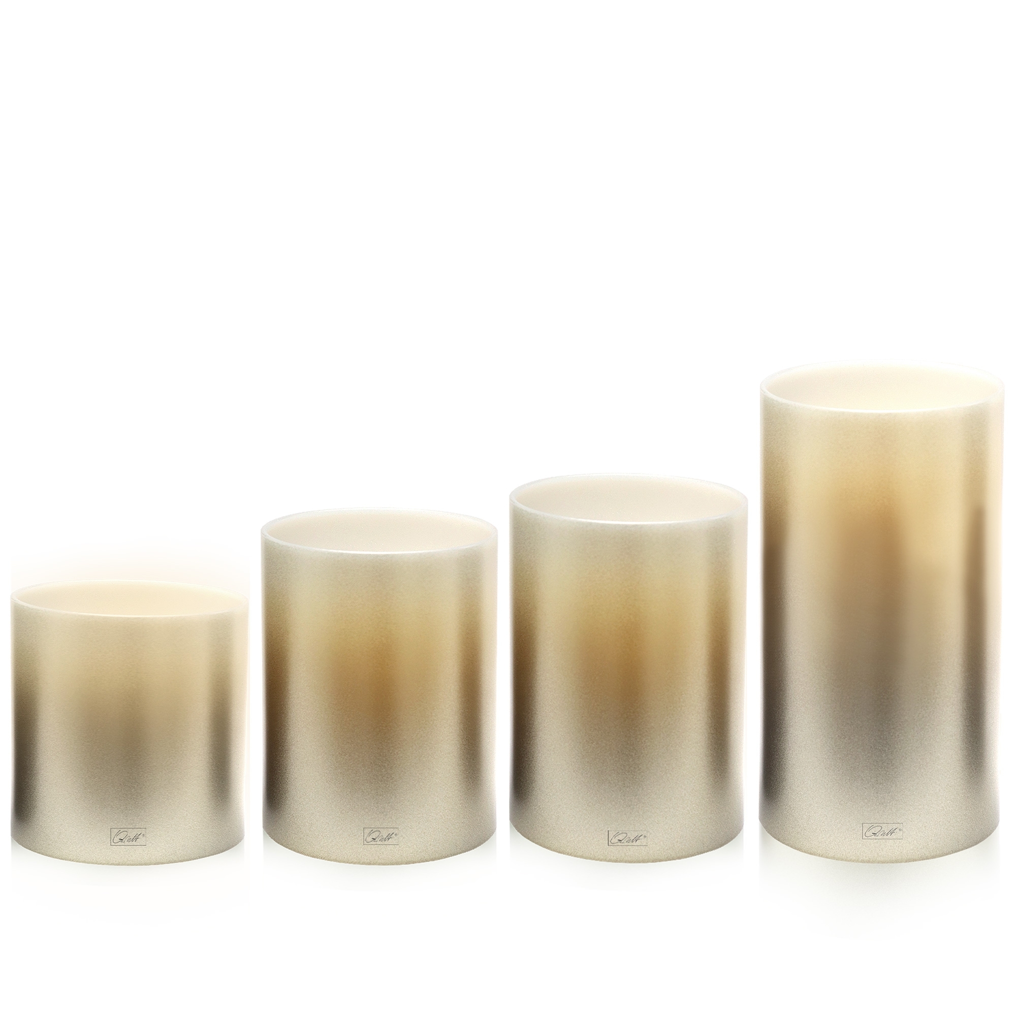 Qult Farluce Inside - Tealight Candle Holder Ø 8 cm - Creme Gold