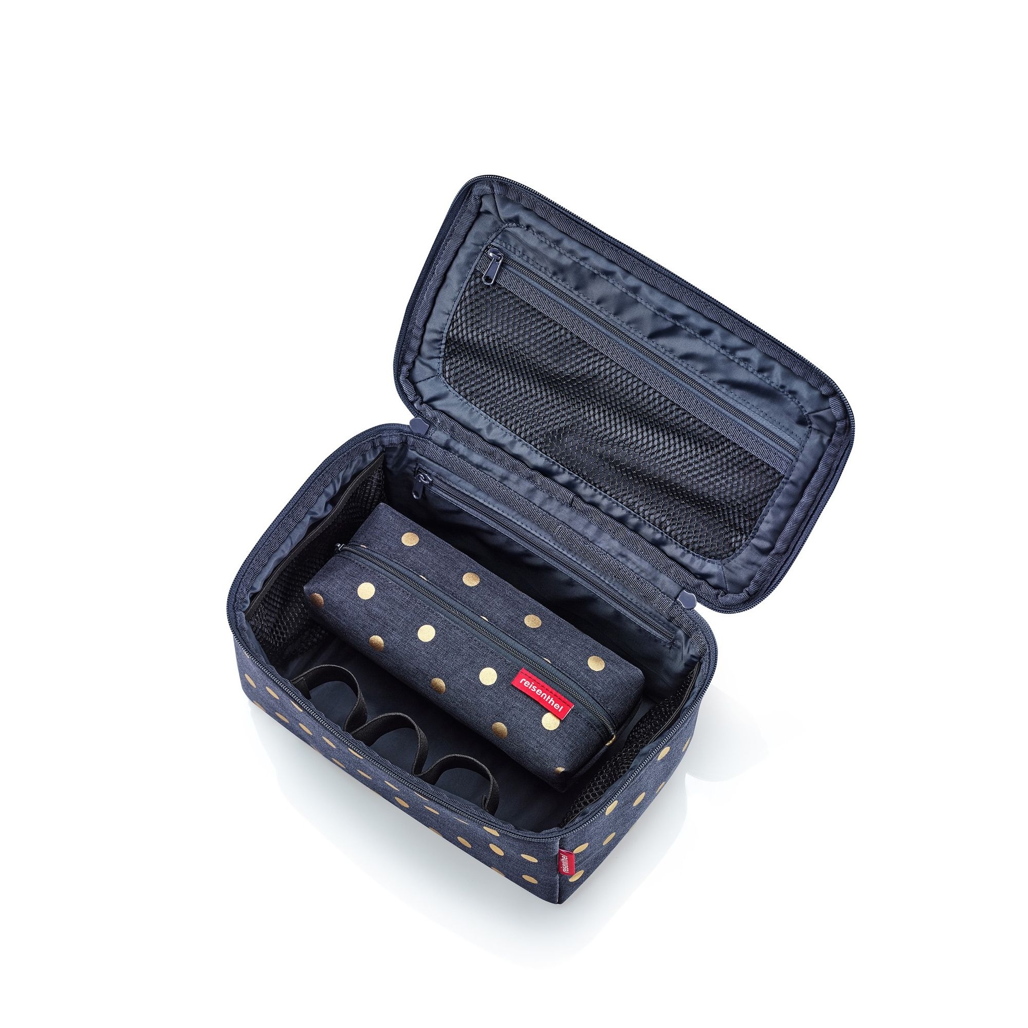 reisenthel - beautycase set # 1 - metallic dots blue reisenthel - beautycase set # 1 - metallic dots blue