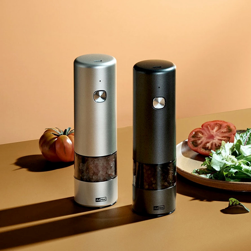 AdHoc i.Mill elektrische Pfeffer- und Salzmühle dark grey