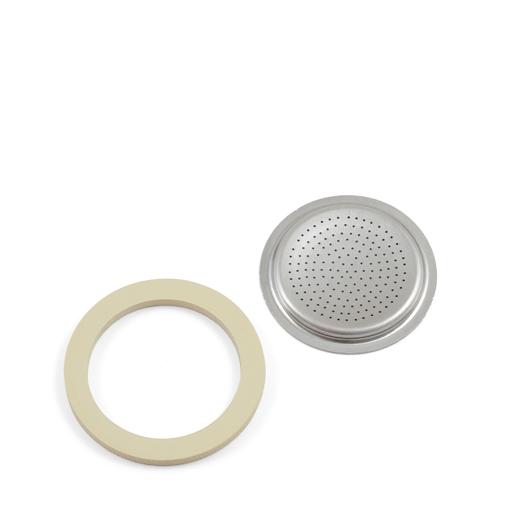 Bialetti - 1 Dichtungsring + 1 Filtersieb, Ø 65 mm