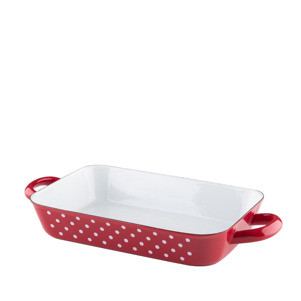 Riess COUNTRY - Polka-dot red - Roasting dish 26 x 17 cm Riess COUNTRY - Polka-dot red - Roasting dish 26 x 17 cm
