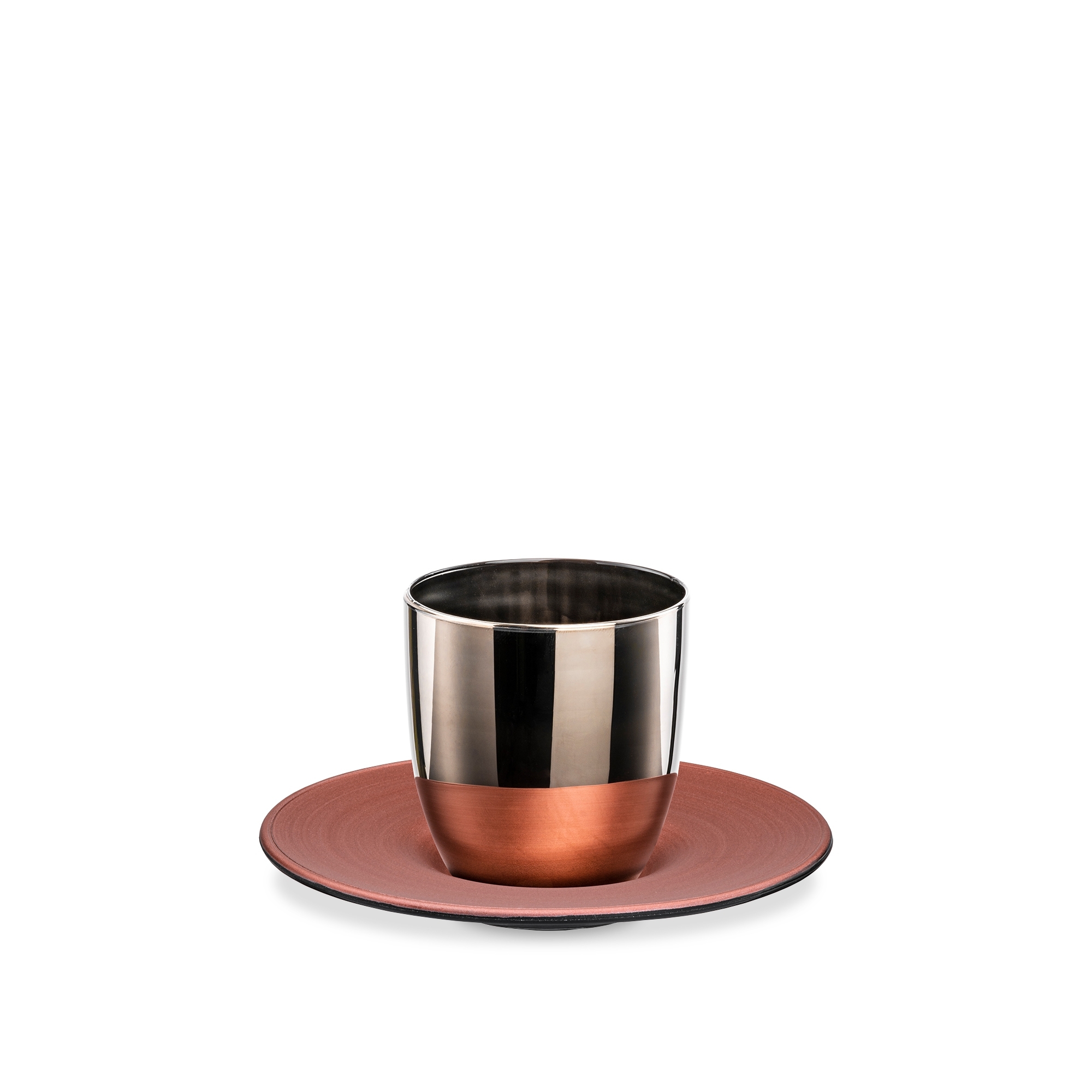 Eisch – COSMO COLLECT espresso set, platin/copper