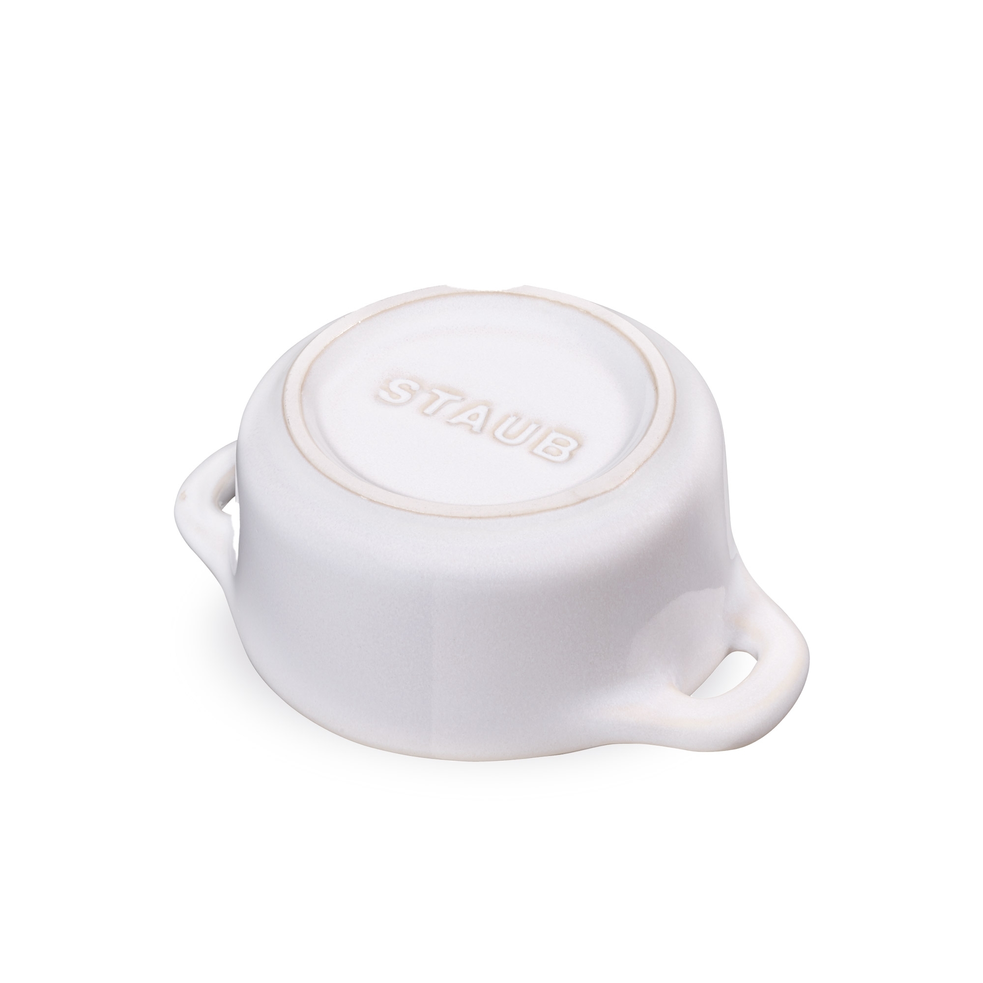 STAUB - Mini Cocotte | rund | 10 cm | elfenbein-weiß