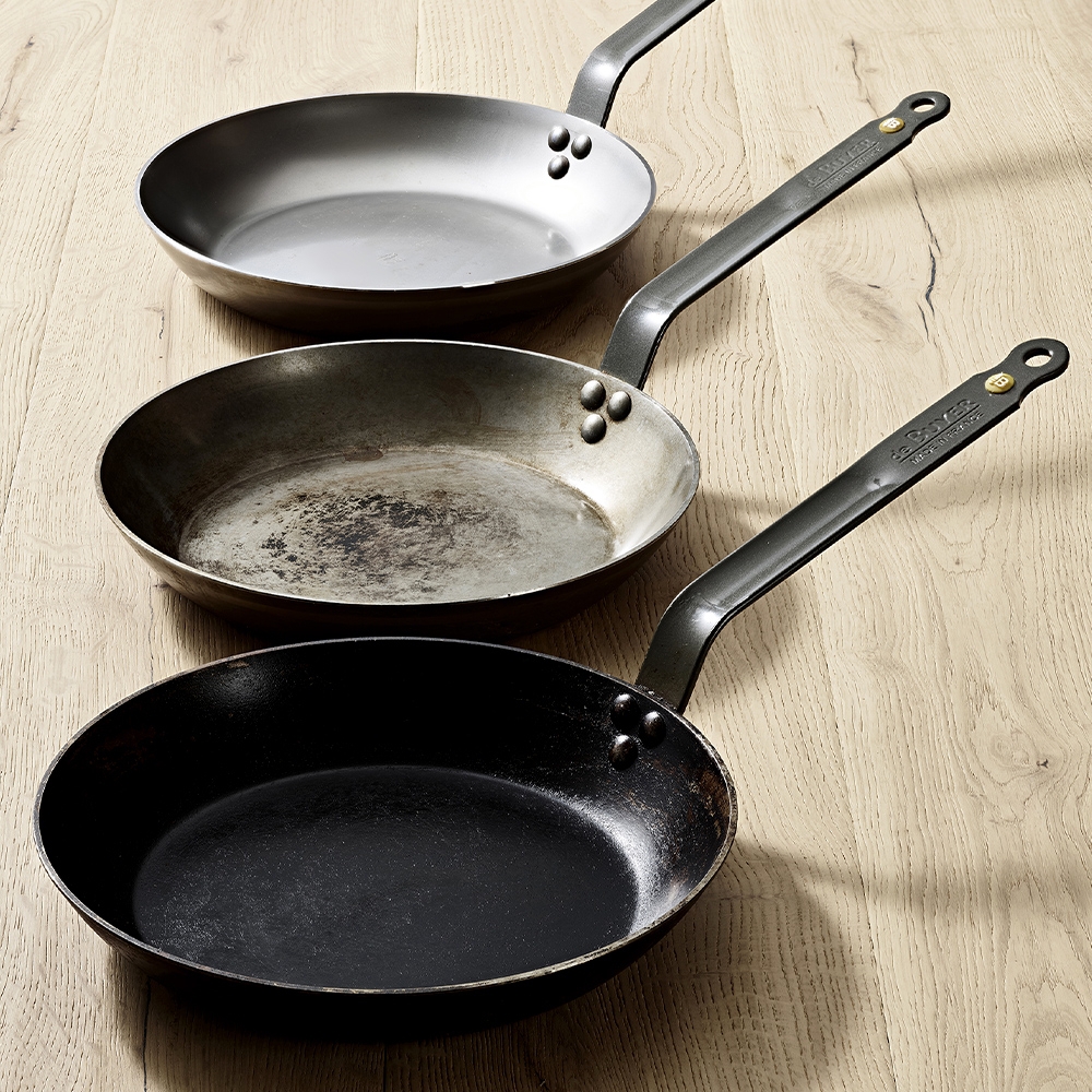 de Buyer - Mineral B round Frypan 24 + 28 cm