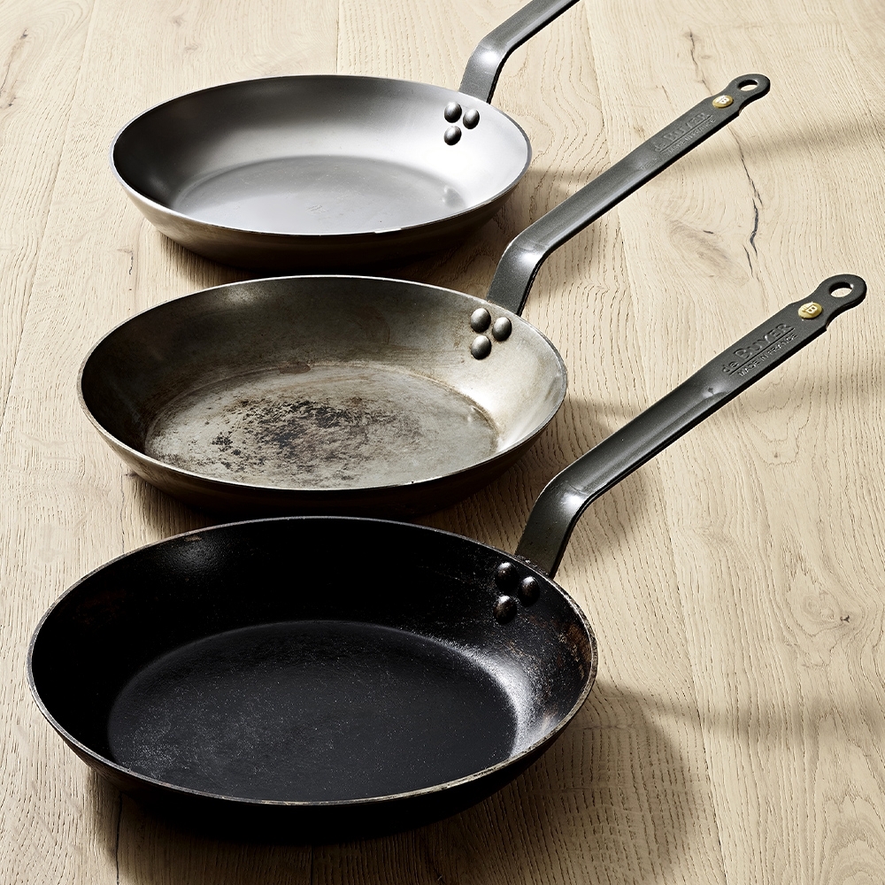 de Buyer - Mineral B round Frypan 24 + 28 cm de Buyer - Mineral B round Frypan 24 + 28 cm