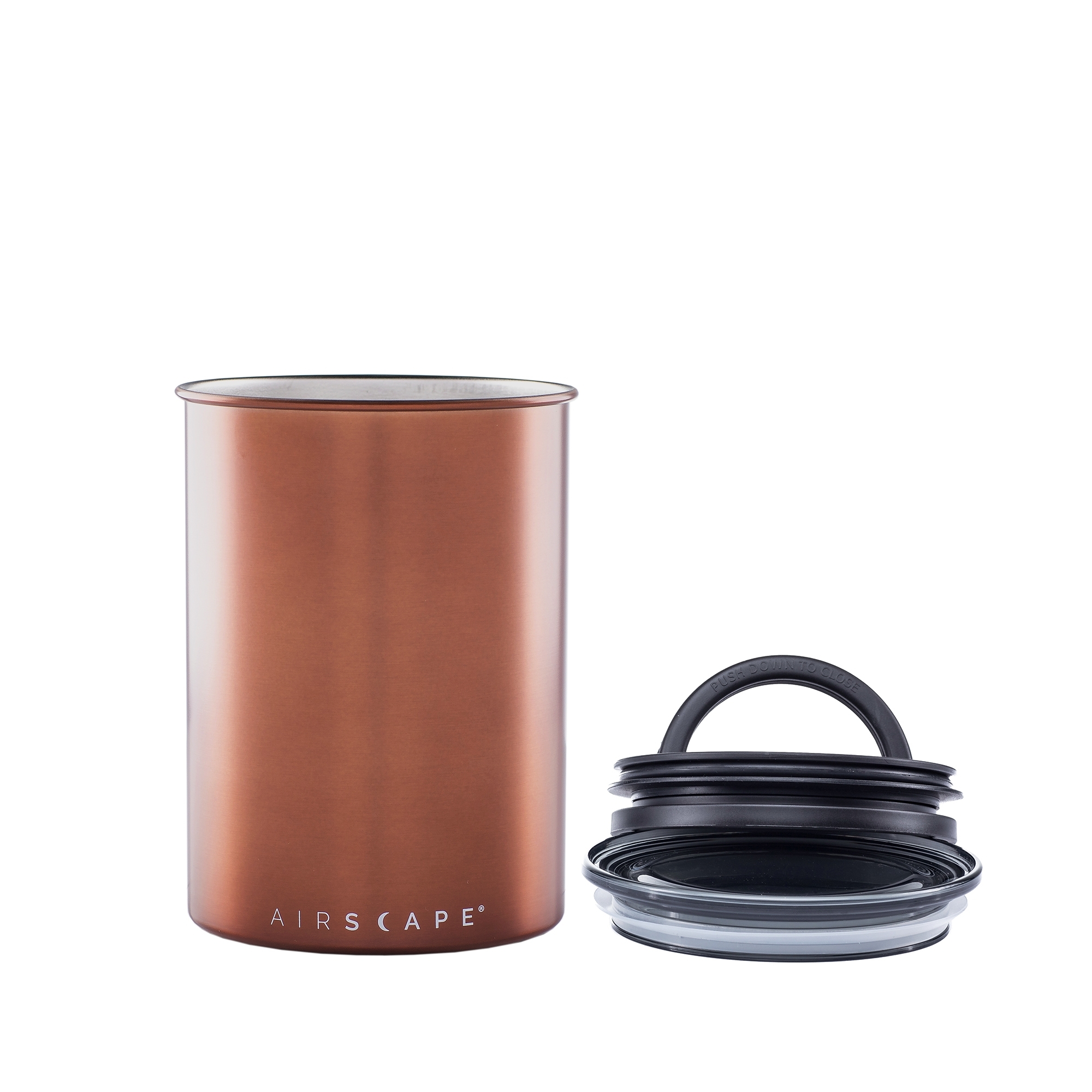 Airscape® - Stainless Steel Aroma Container, medium, brushed copper