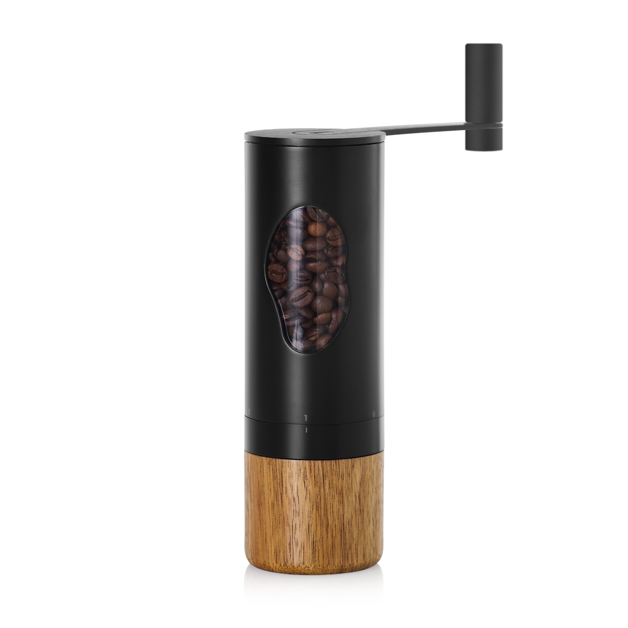 Manual AdHoc coffee grinder MRS. BEAN with beans