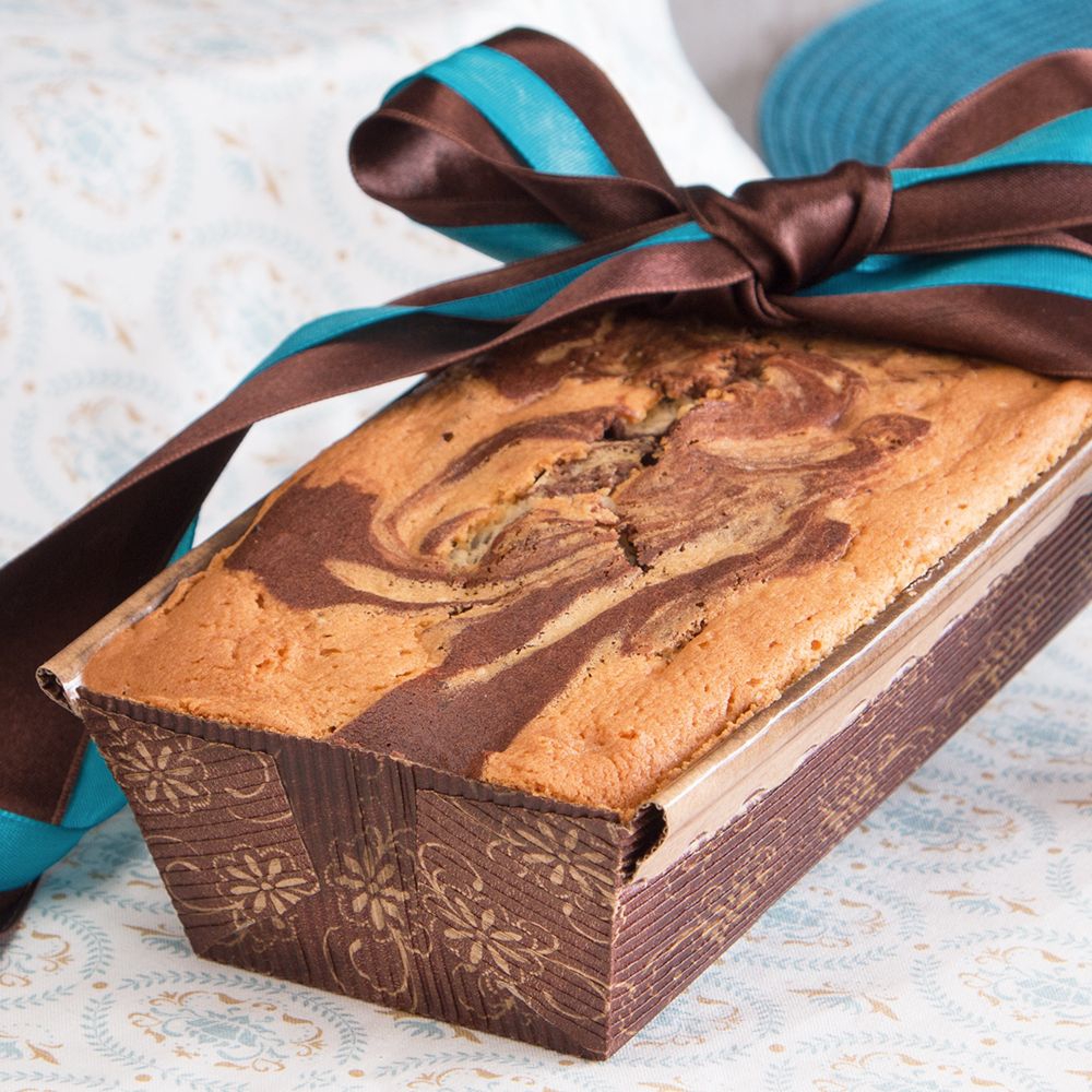 Städter - Paper baking pan Loaf pan - 18 x 9 cm / H 3,5 cm - brown - 4 pieces