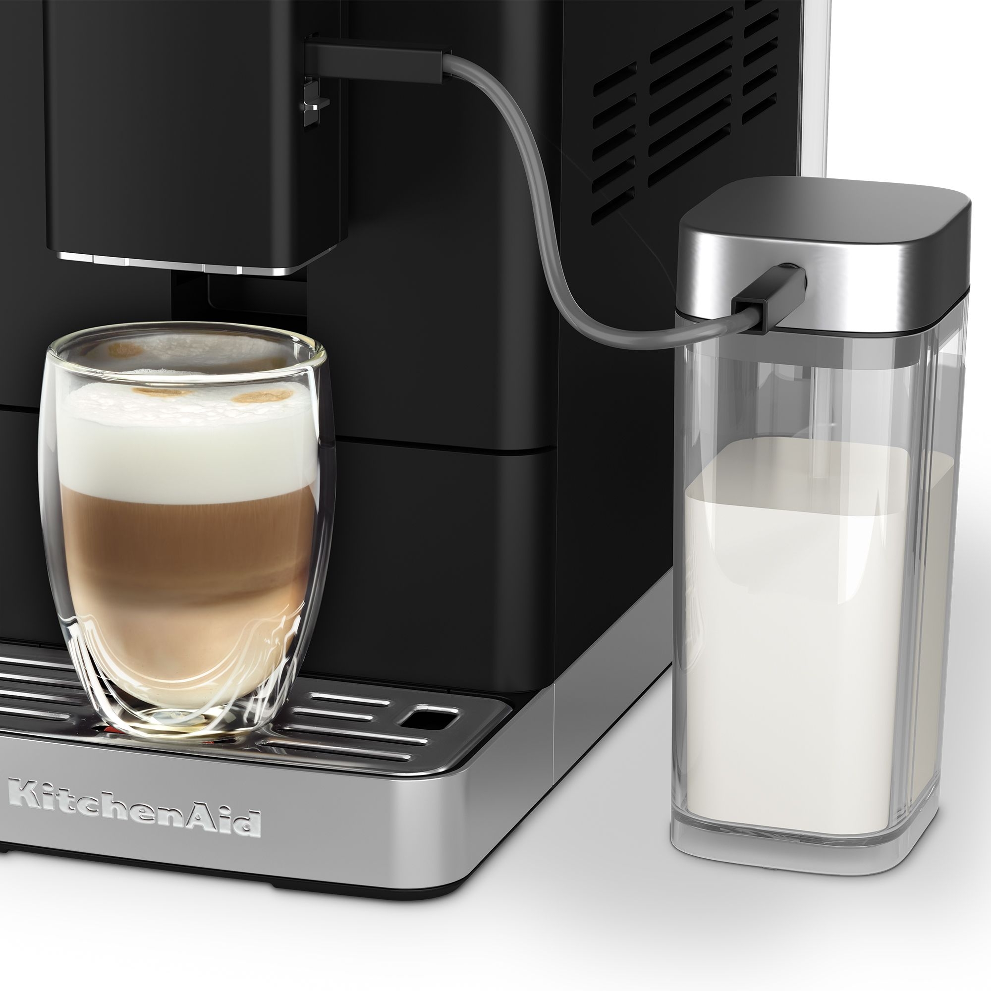 KitchenAid - Kaffeevollautomat KF4 mit Iced Coffee-Funktion - Matt Schwarz