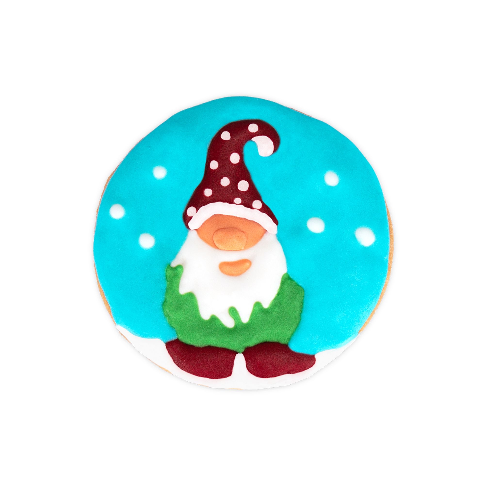 Städter - Embossing cookie cutter gnome - 7 cm - turquoise