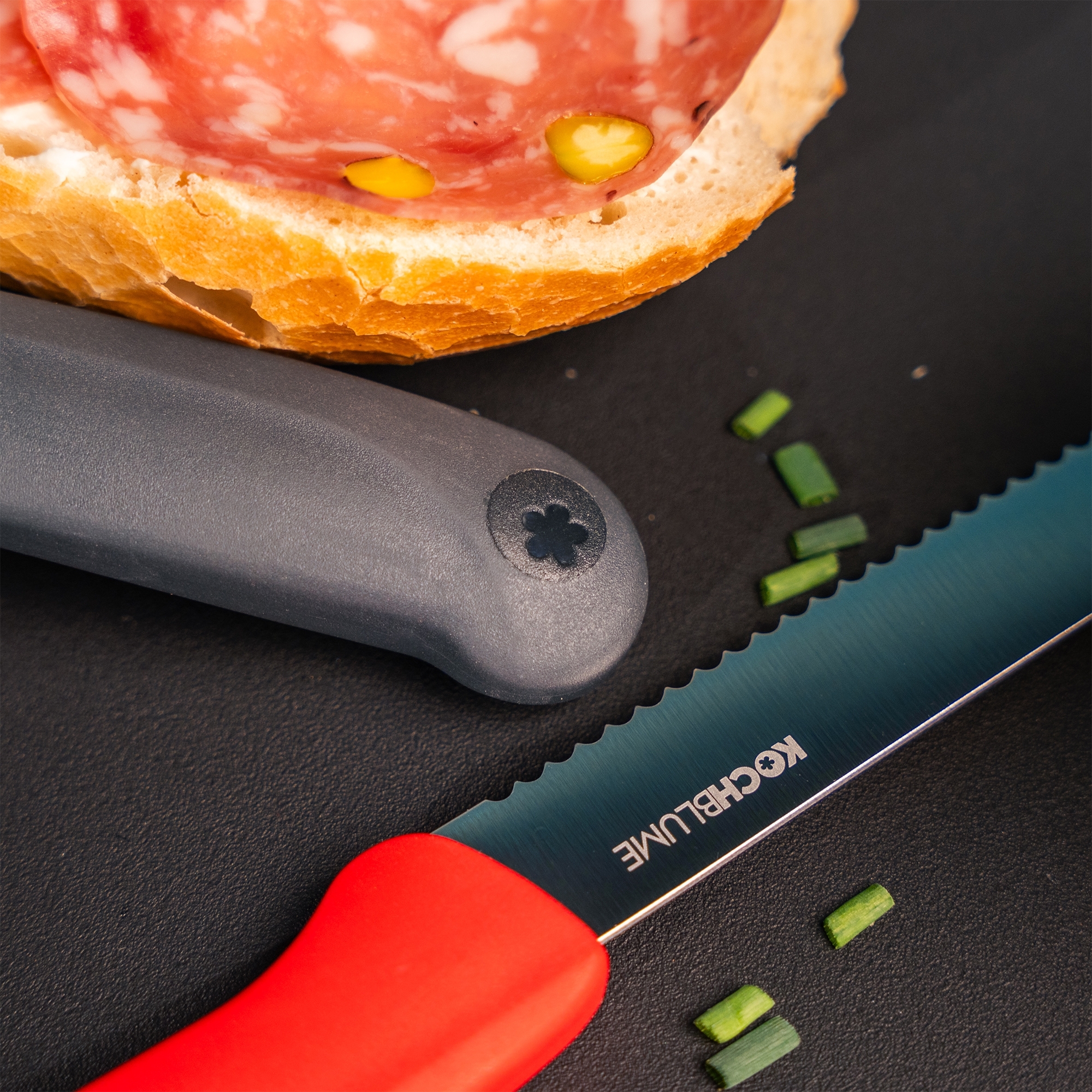 Kochblume - Breakfast knife set, 4 pieces, color mix