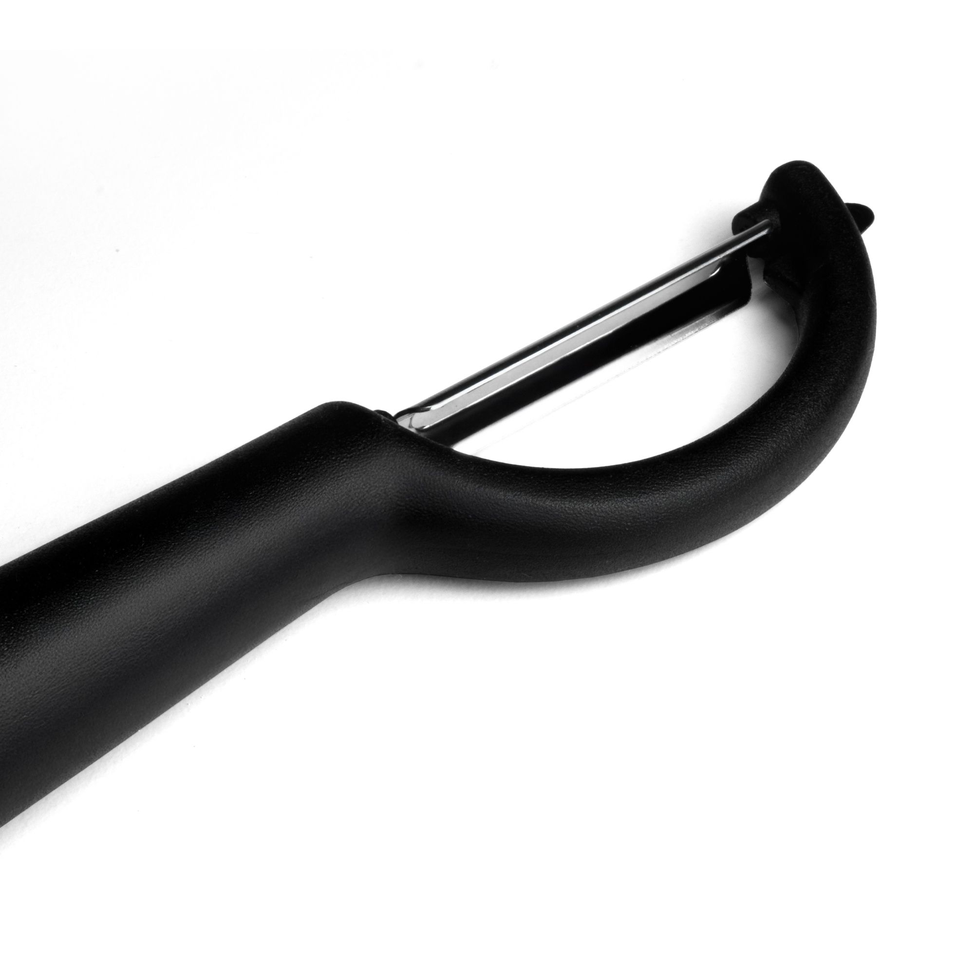 PELARIO Y-peeler with black handle and stainless steel blade