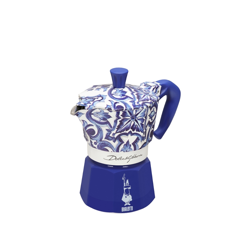 Bialetti - Moka Express 3 Tassen - Dolce & Gabbana Blu Mediterraneo