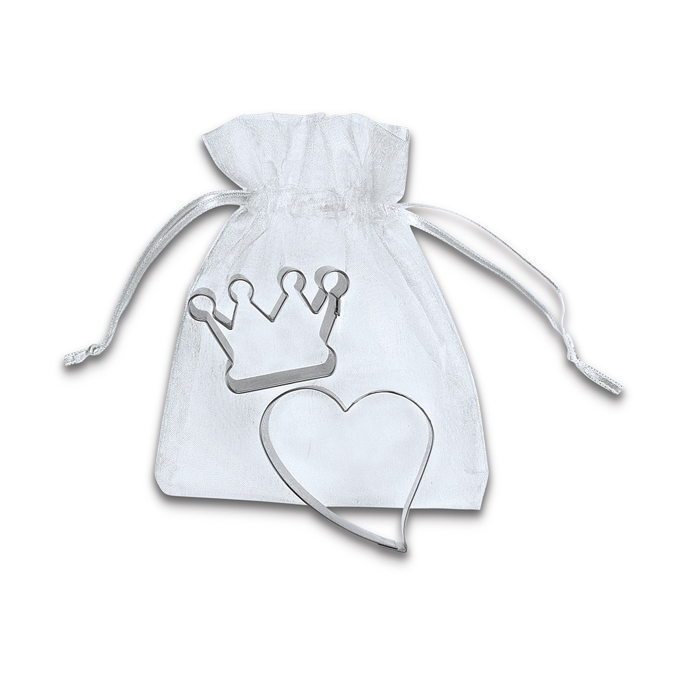 Städter - Cookie Cutter Heart & Crown - 4,5–5,5 cm Set, 2 parts
