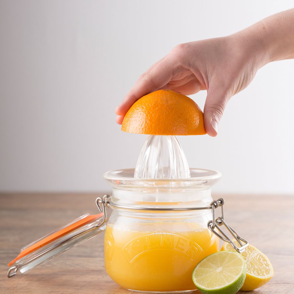 Kilner - Juice Glass Set with Lemon Squeezer