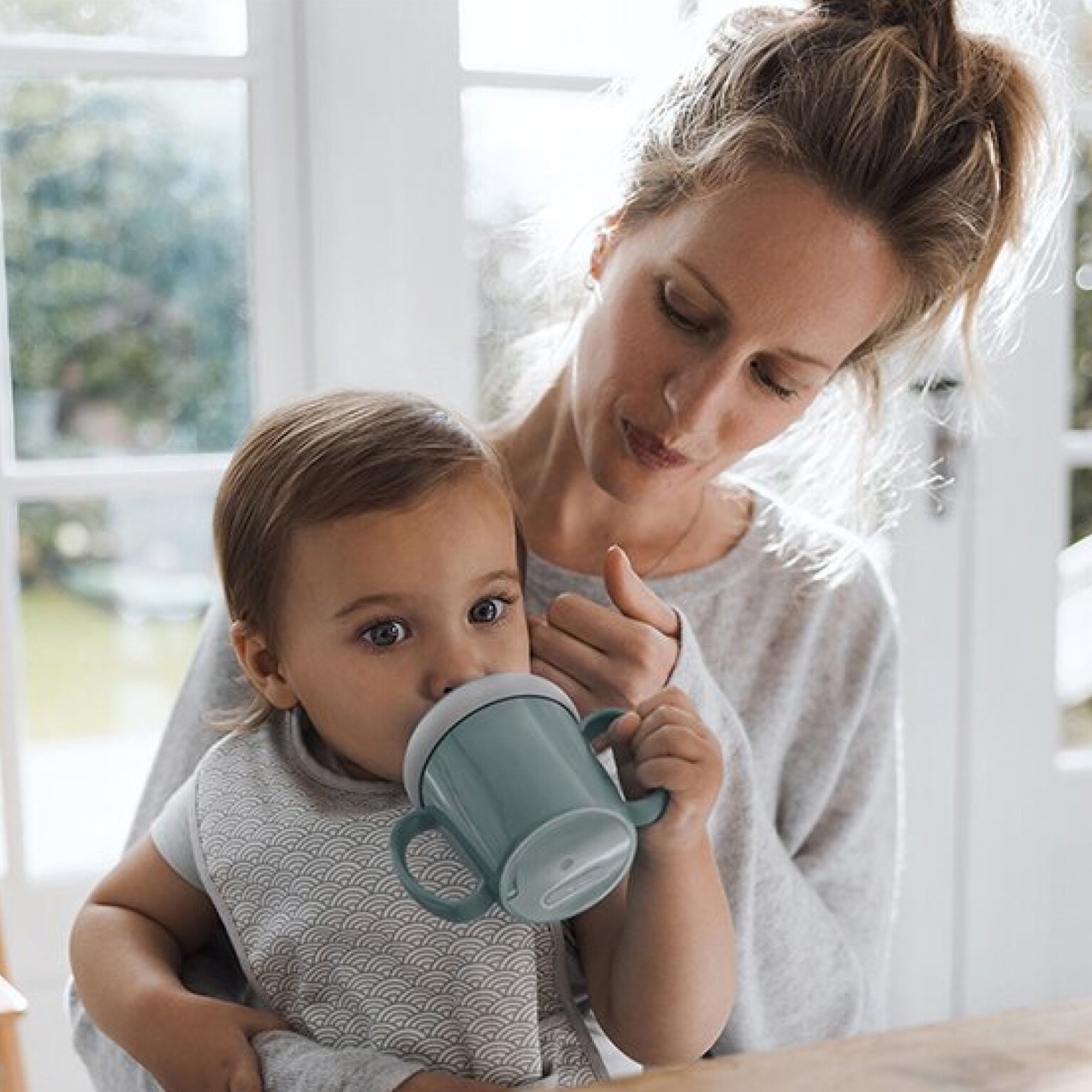 Baby Straw Cup  Cute Drinking Cup with Windmill Squirt, Windmill