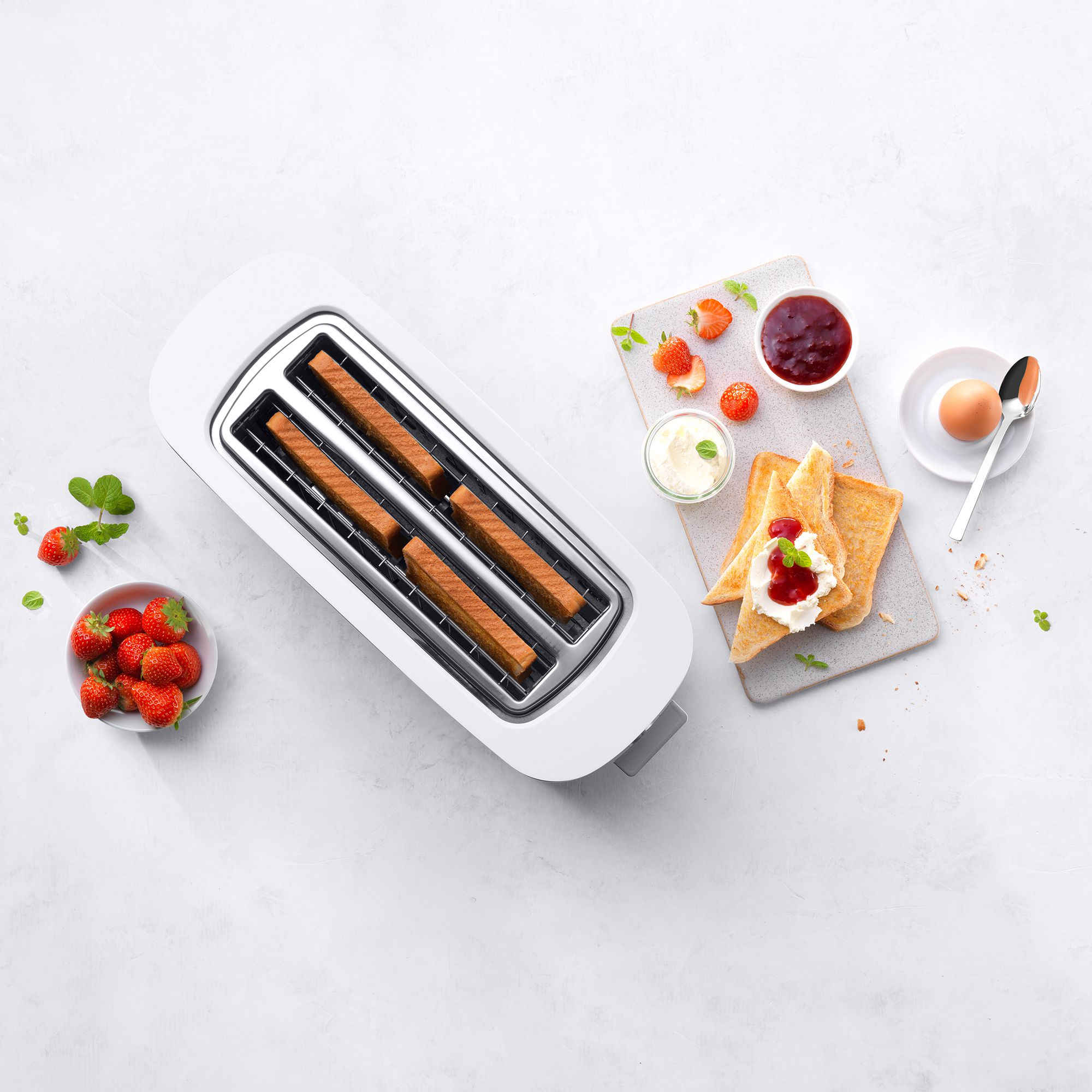 ZWILLING - Toaster with bread roll attachment | ENFINIGY | 2 slots lang | silver