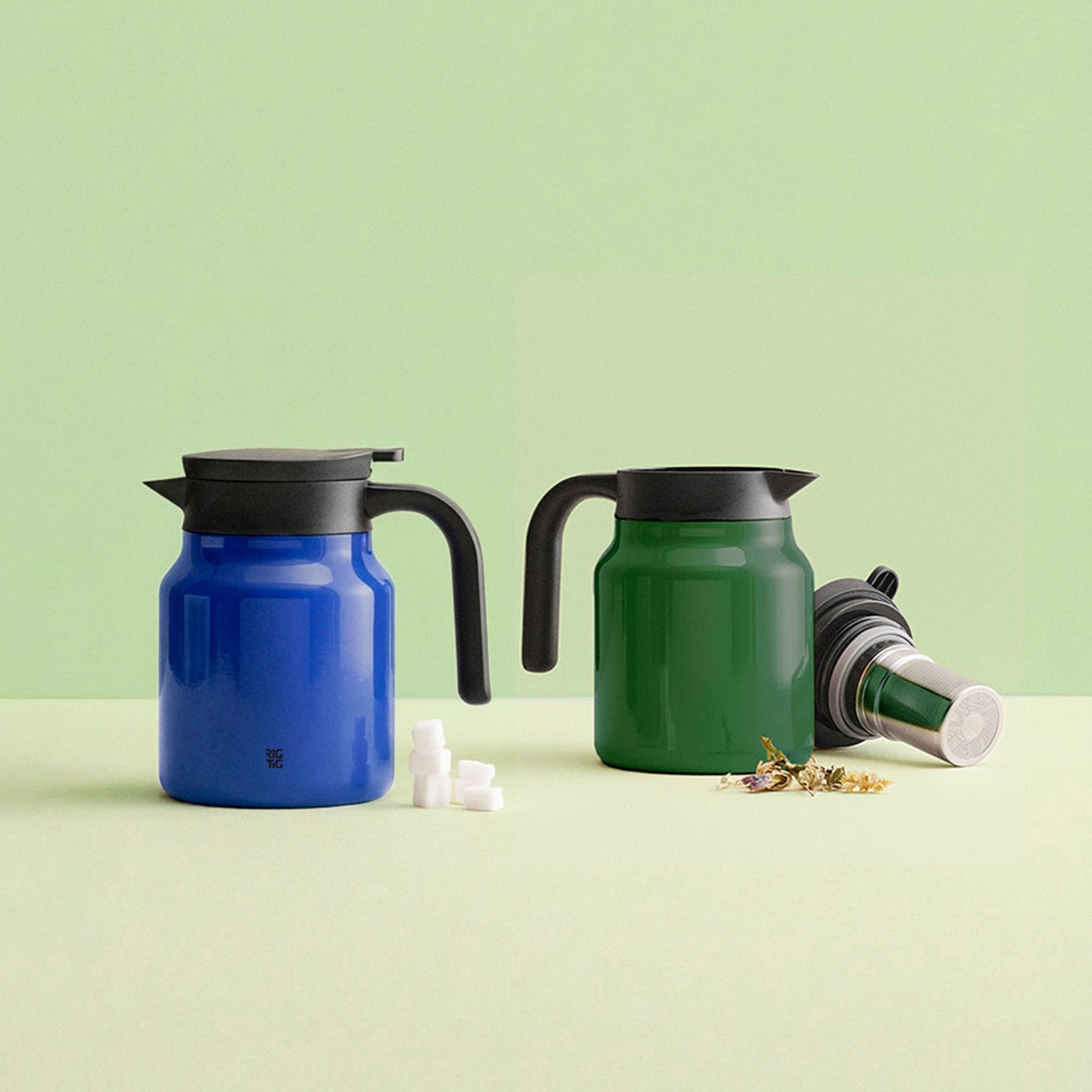 RIG-TIG - Isolierkanne THERM-IT 0,9L - blau