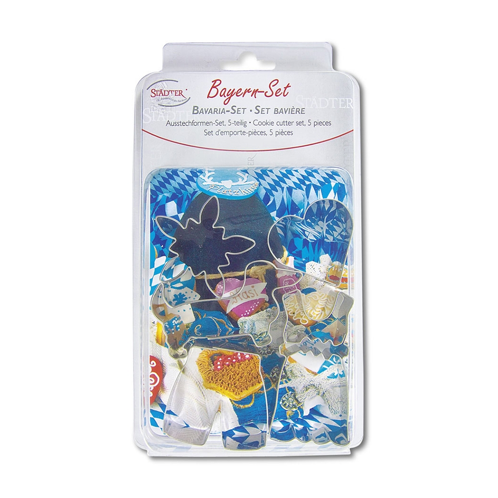 Städter - Ausstecher Bayern - 4–7,5 cm Set, 5-teilig Städter - Ausstecher Bayern - 4–7,5 cm Set, 5-teilig