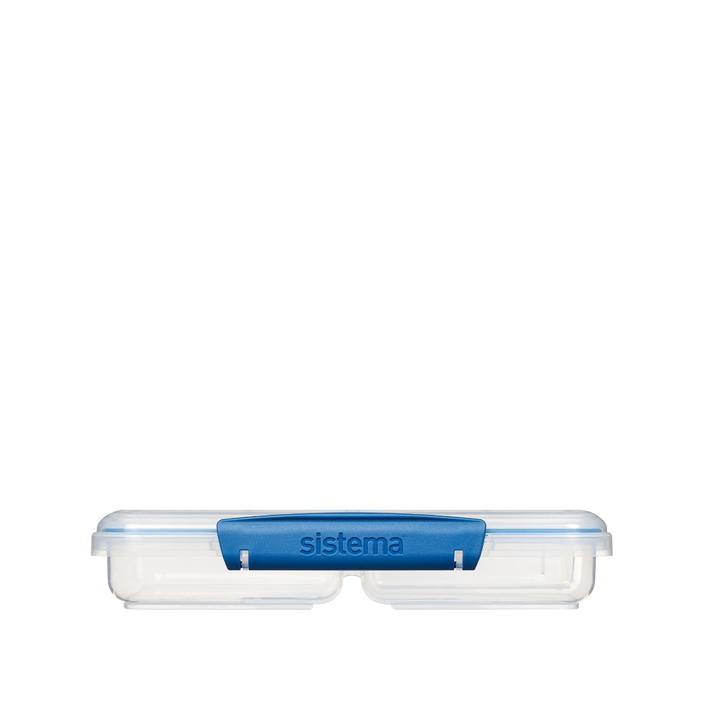 sistema - Vorratsdose 3-fach unterteilt Multi Split - 820ml, dunkelblau
