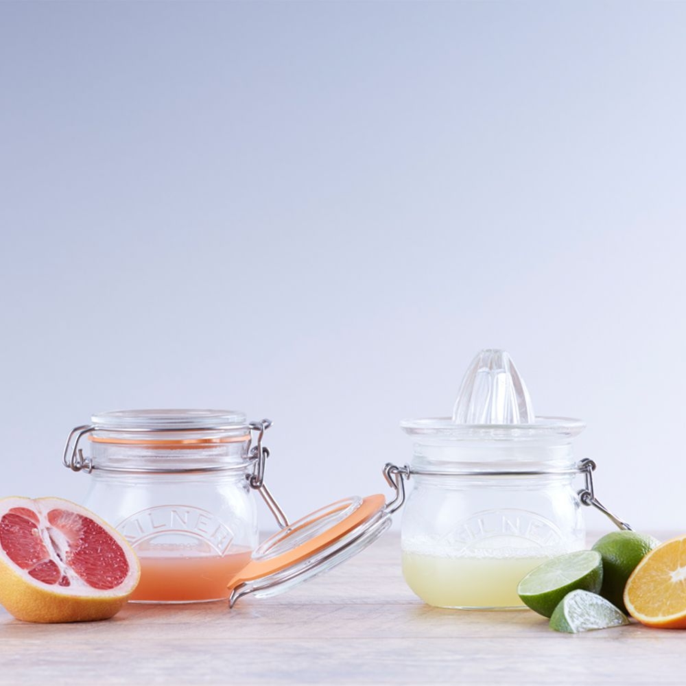 Kilner - Juice Glass Set with Lemon Squeezer