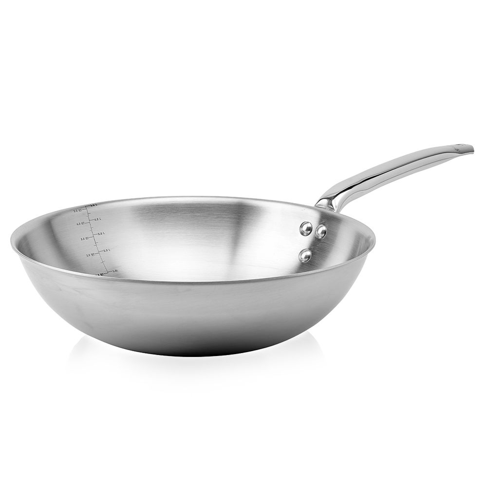 de Buyer - Edelstahl - WOK mit Stielgriff 32 cm - ALCHIMY