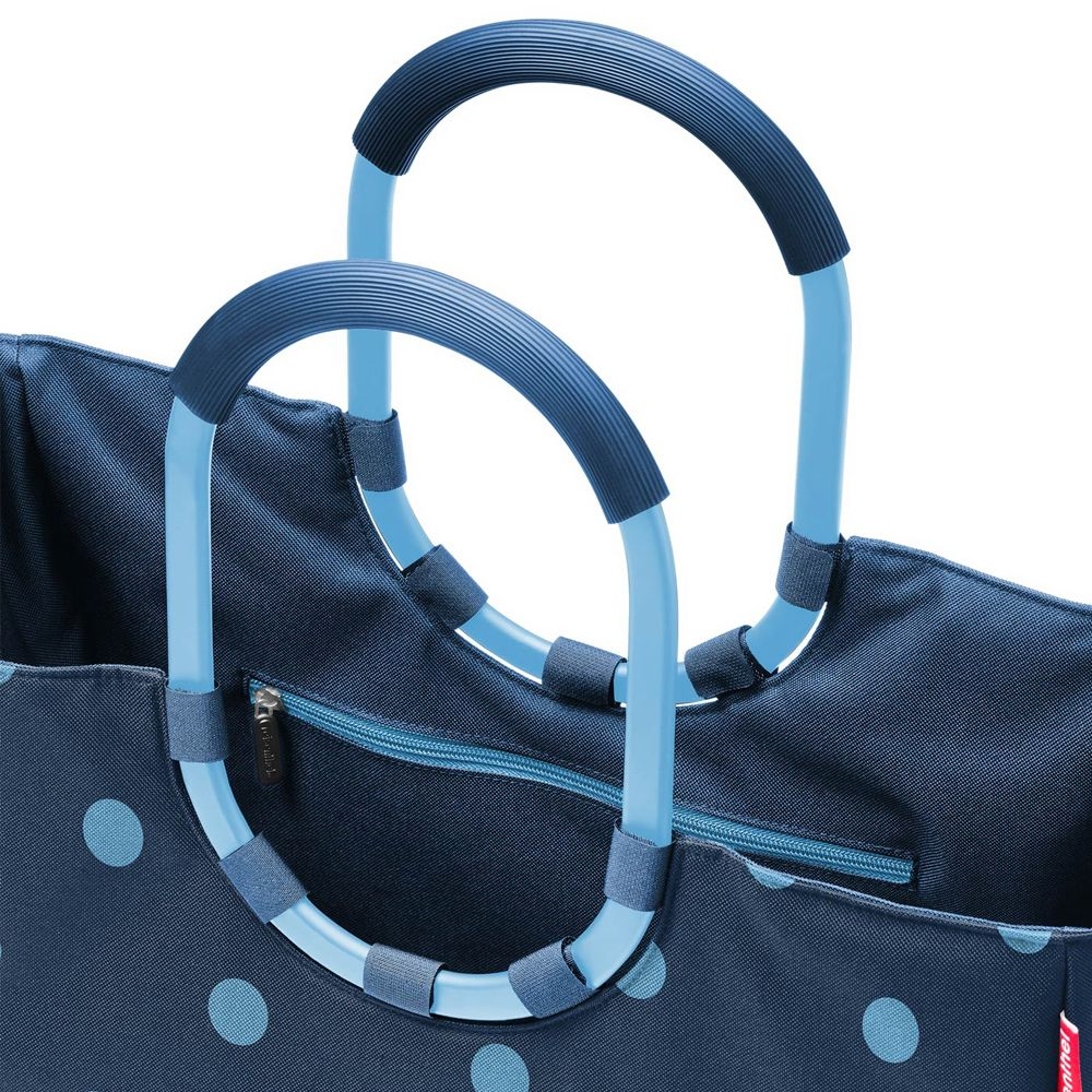 reisenthel - loopshopper L - frame mixed dots blue reisenthel - loopshopper L - frame mixed dots blue