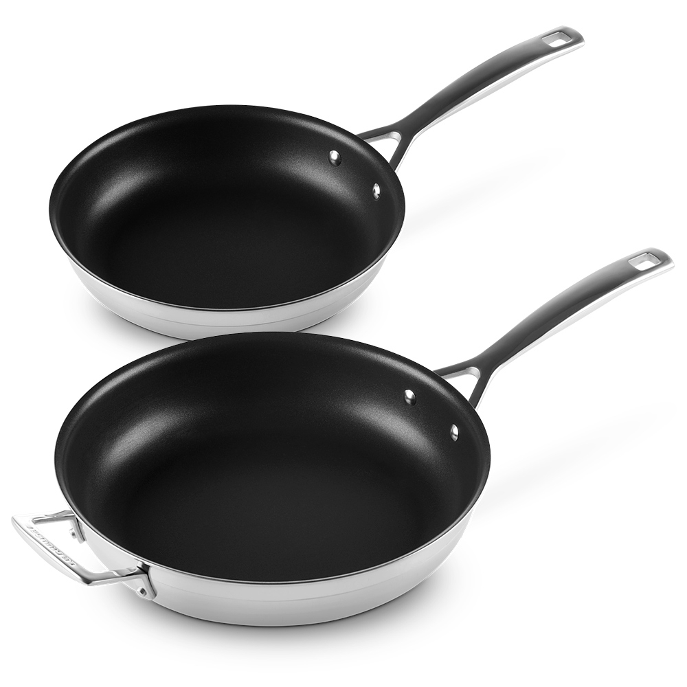 Le Creuset - 3-ply Bratpfannen-Set 24/28 cm, Antihaft