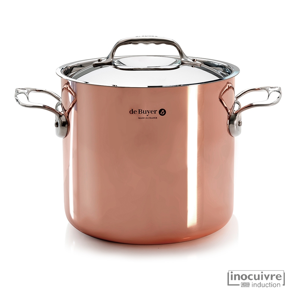 de Buyer - Copper High Stockpot 20 cm - Prima Matera de Buyer - Copper High Stockpot 20 cm - Prima Matera