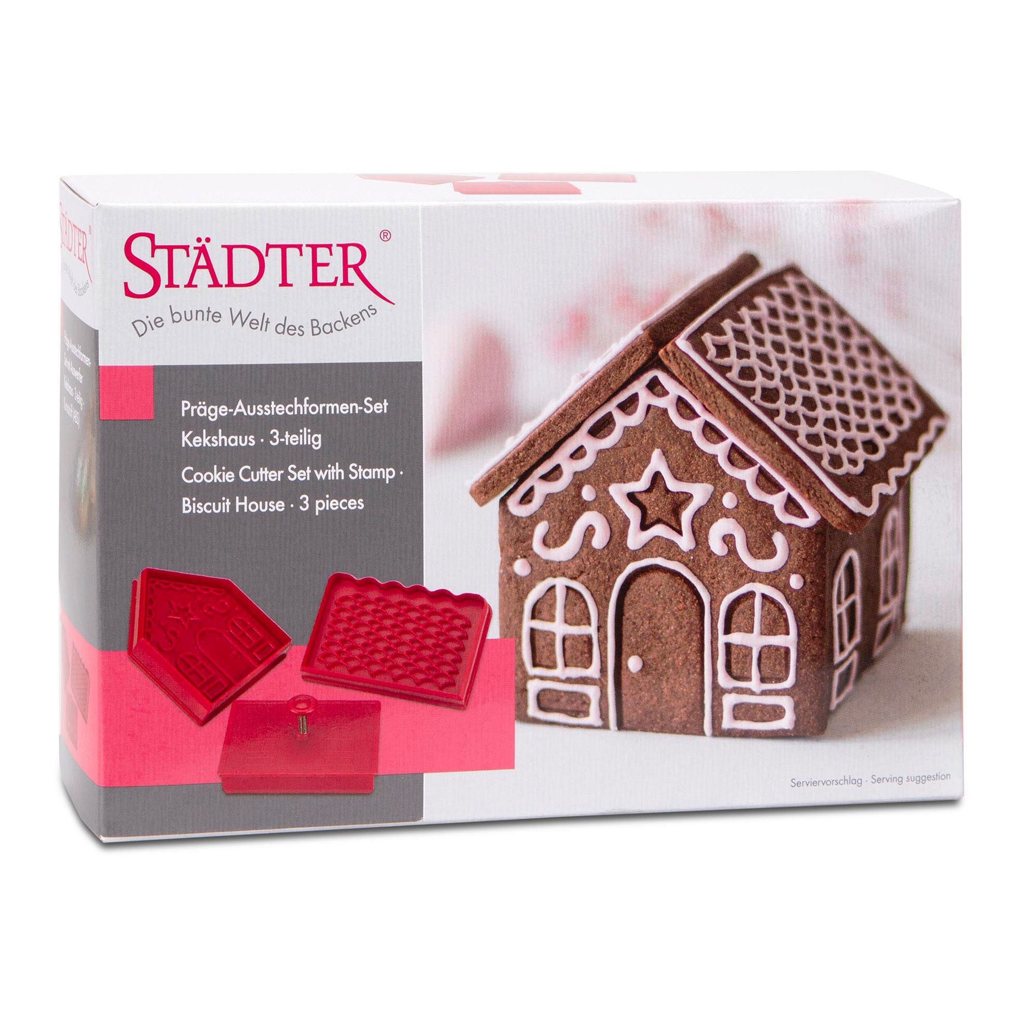 Städter - Prägeausstecher Kekshaus - 3-tlg. Städter - Prägeausstecher Kekshaus - 3-tlg.