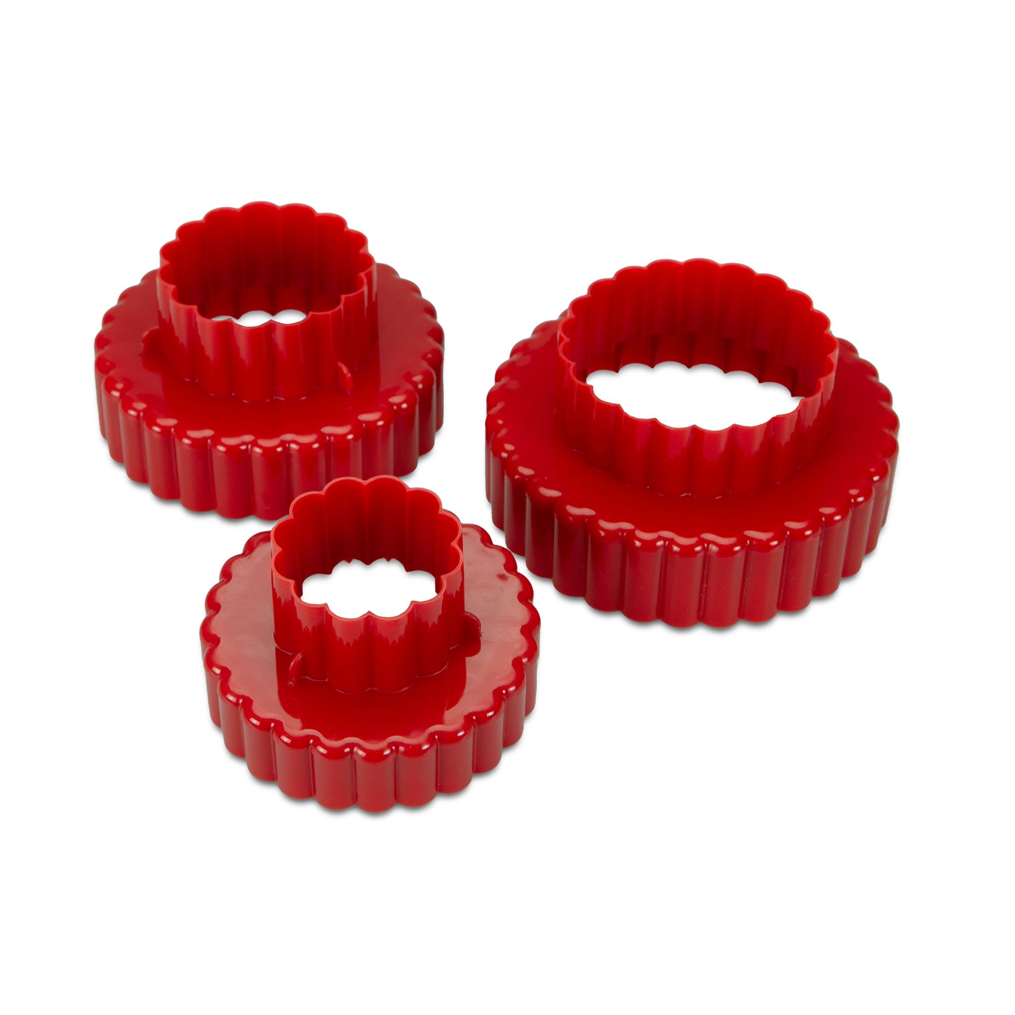 Städter - Cookie cutter round corrugated - Set 3 pcs.