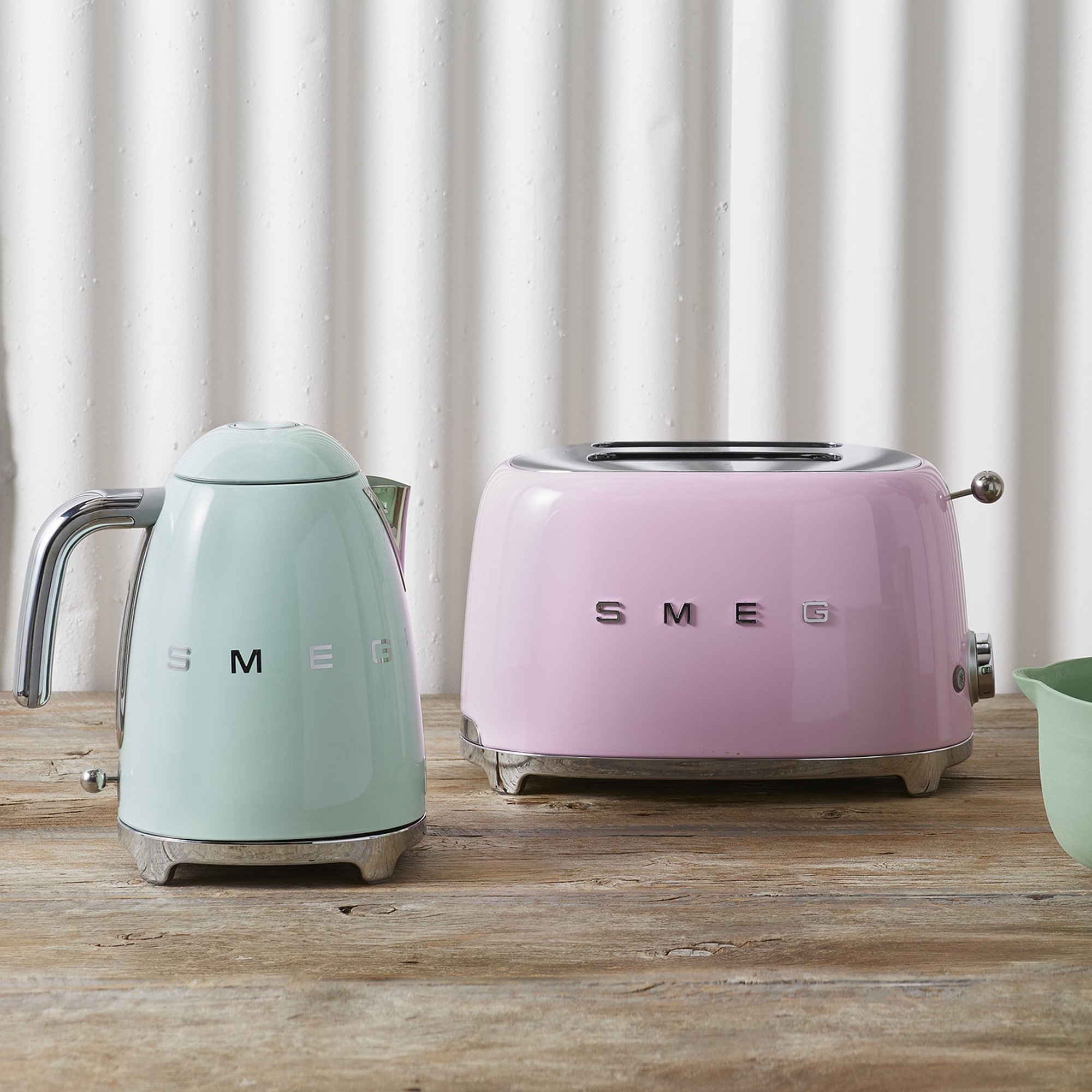 Smeg - 2-slices toaster compact TSF01 - Pink Smeg - 2-slices toaster compact TSF01 - Pink