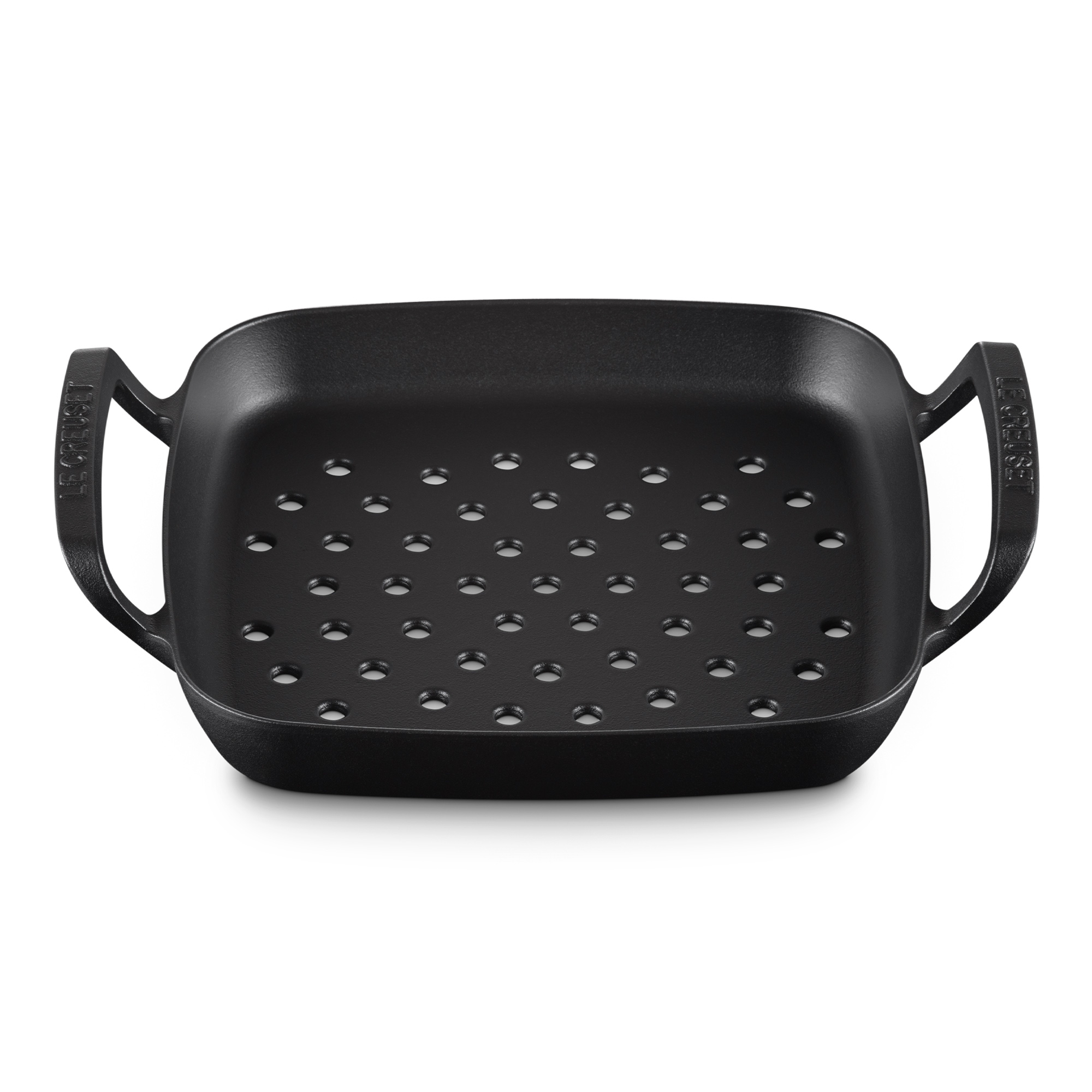 Le Creuset - Grill basket square 30 cm - black matt - BBQ Outdoor Le Creuset - Grill basket square 30 cm - black matt - BBQ Outdoor