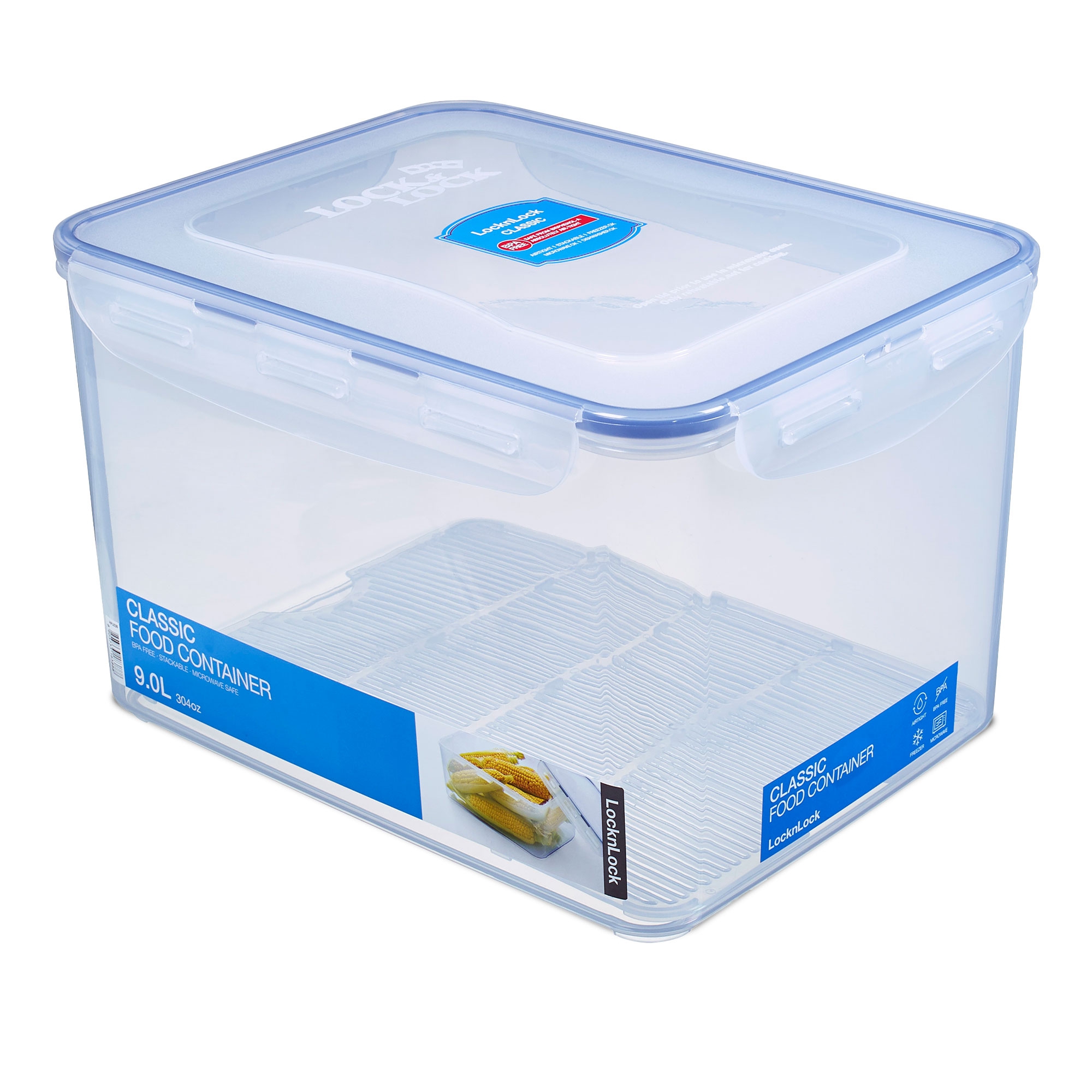 LocknLock - food storage container with drain grid 9 liters