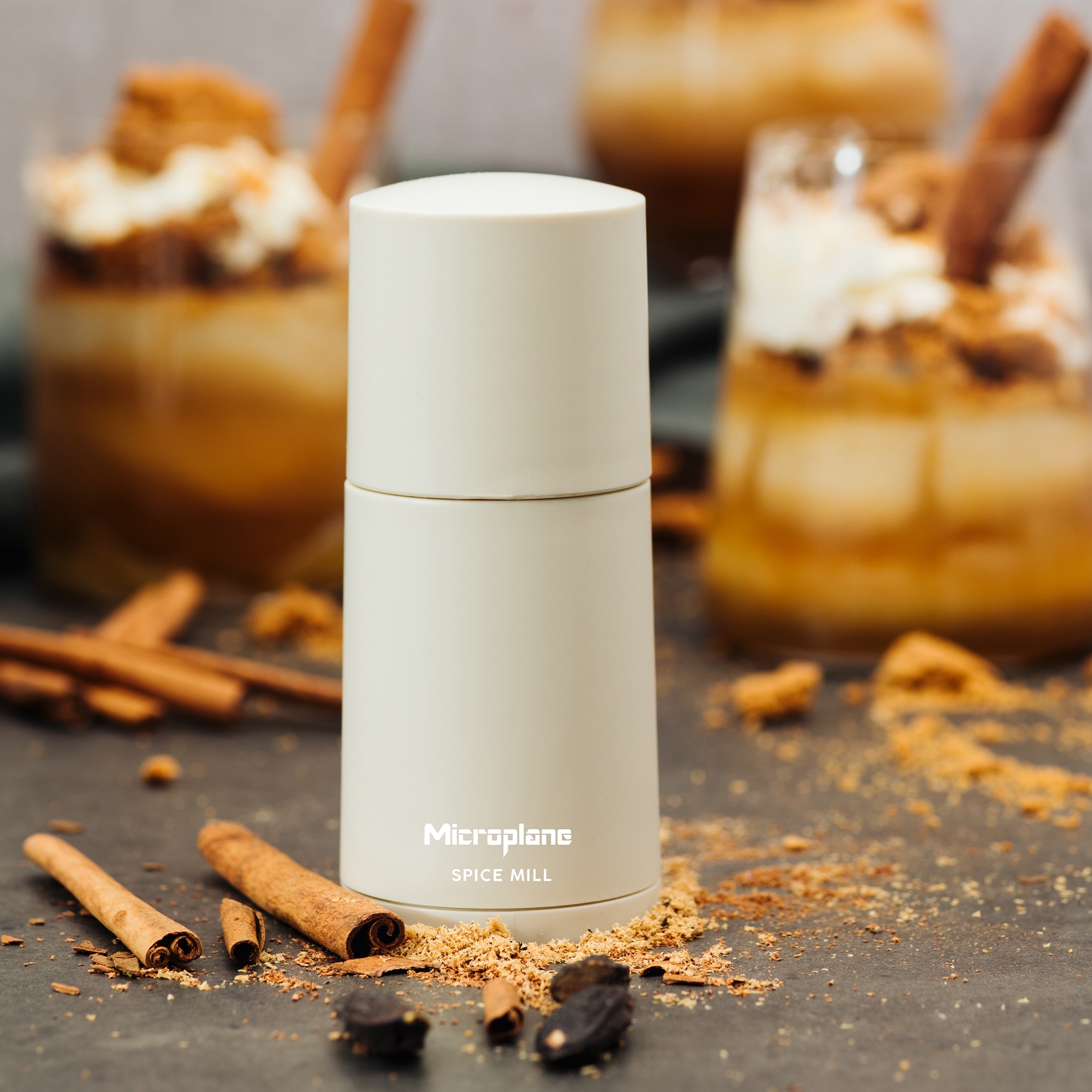 Microplane - Muskatmühle 2in1 - Cashmere Beige Microplane - Muskatmühle 2in1 - Cashmere Beige