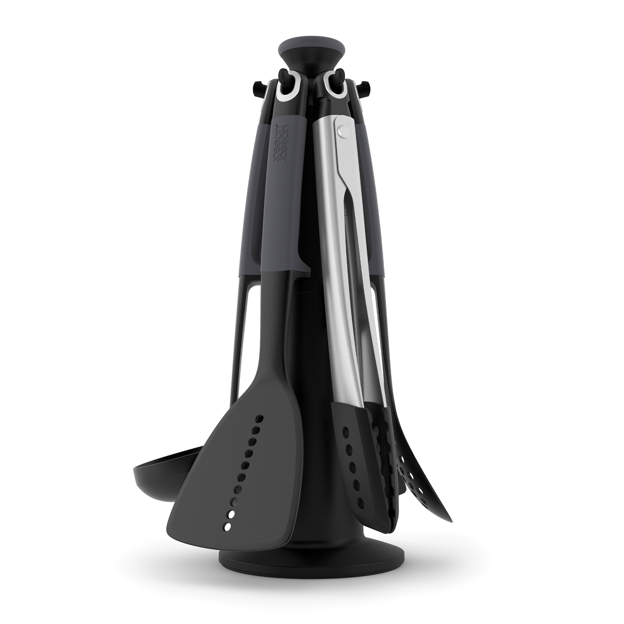 Joseph Joseph - Elevate™ 6-piece Grey Utensils Carousel Set with Tongs Joseph Joseph - Elevate™ 6-piece Grey Utensils Carousel Set with Tongs