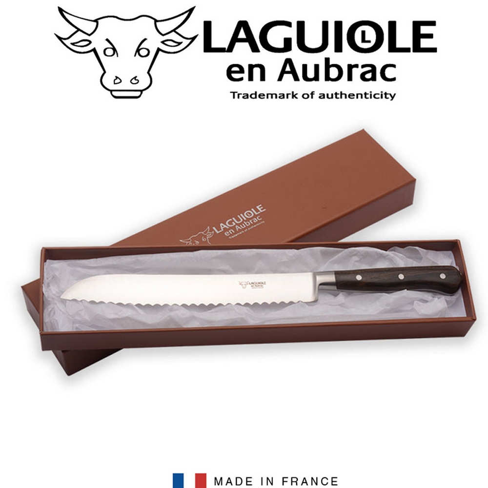Laguiole - Bread knife olive wood