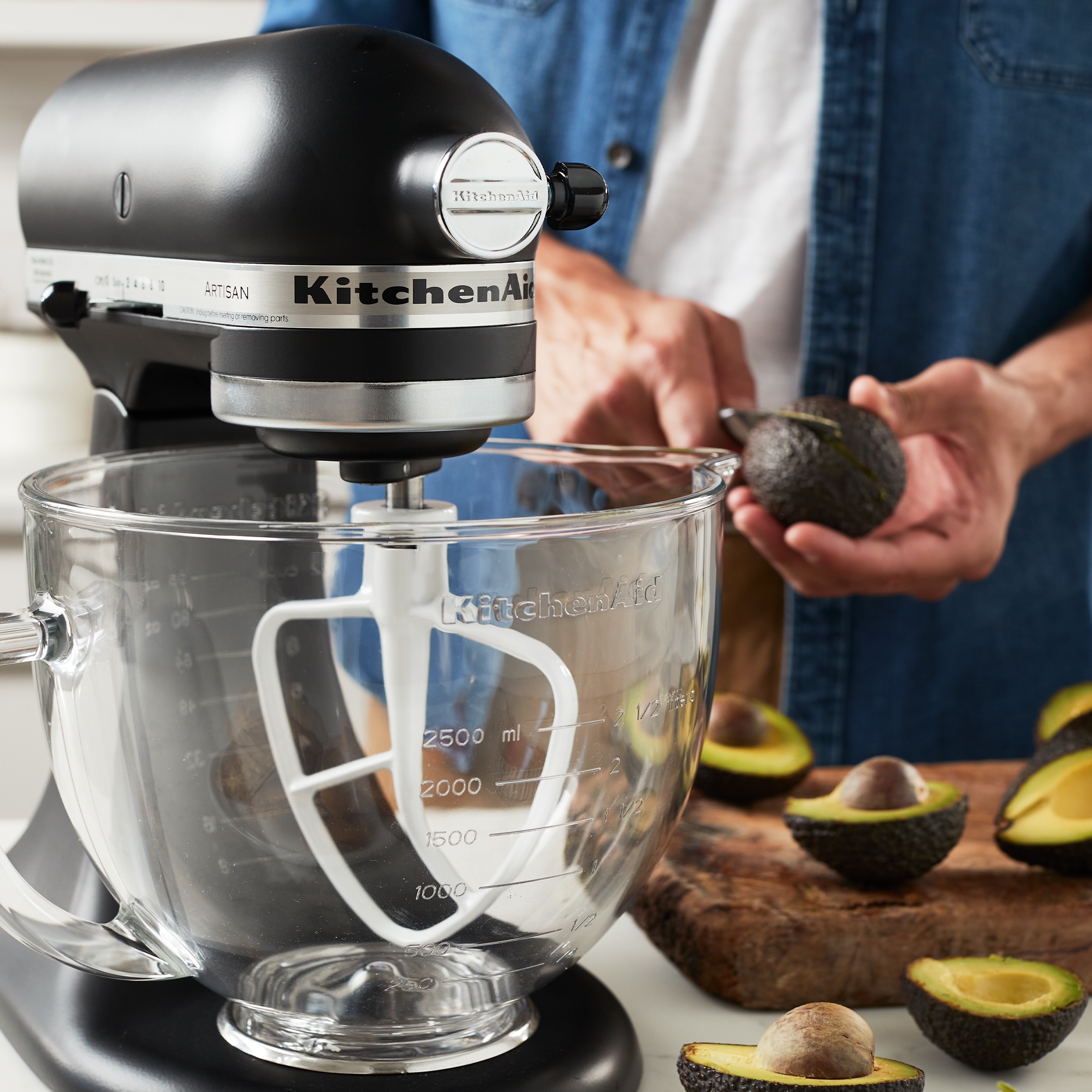 KitchenAid - Artisan Stand Mixer 5KSM156EBM - Matte Black + Glass bowl KitchenAid - Artisan Stand Mixer 5KSM156EBM - Matte Black + Glass bowl