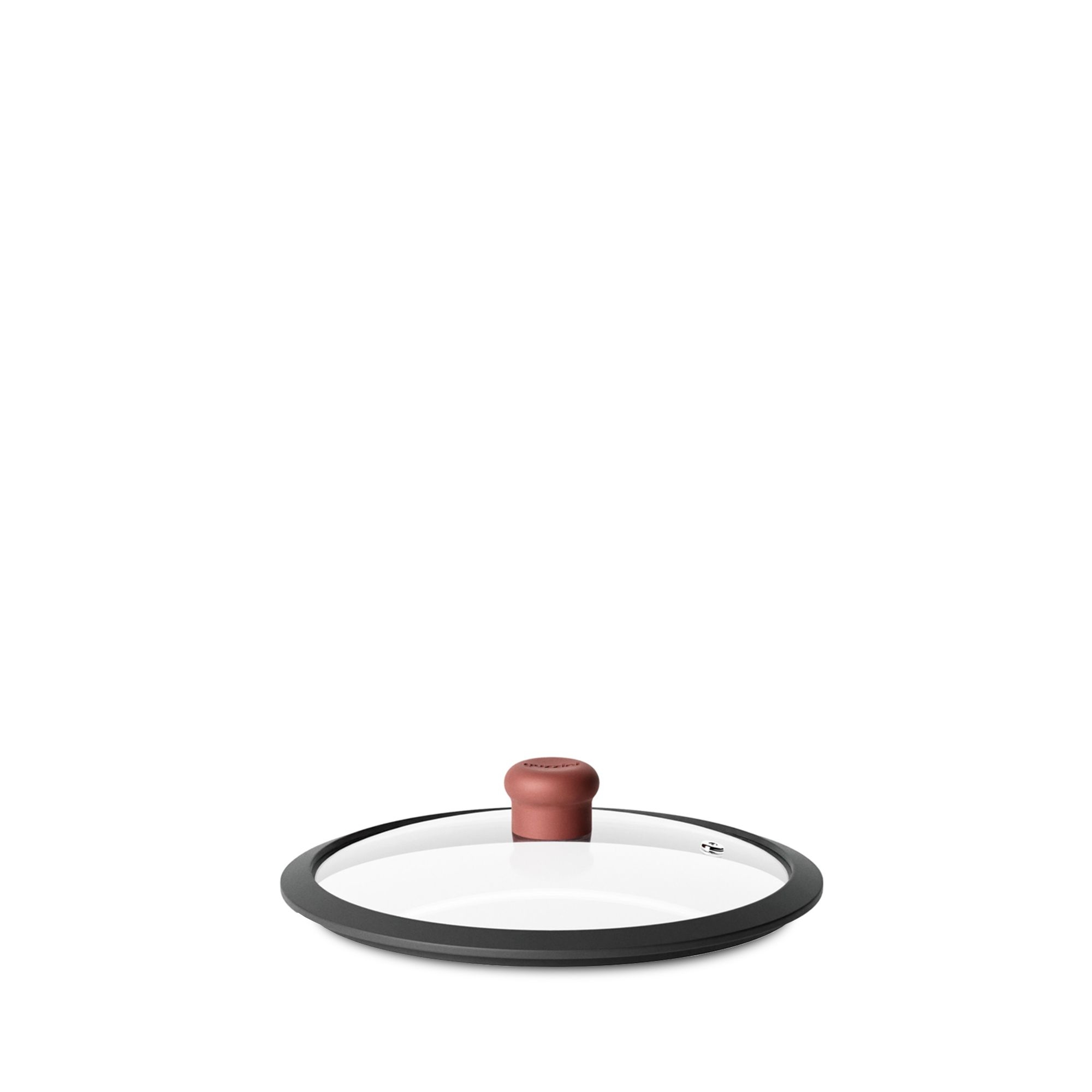 Guzzini - Glass lid with silicone rim Ø 20 cm ‘COOK&COLOR’ - Brick red