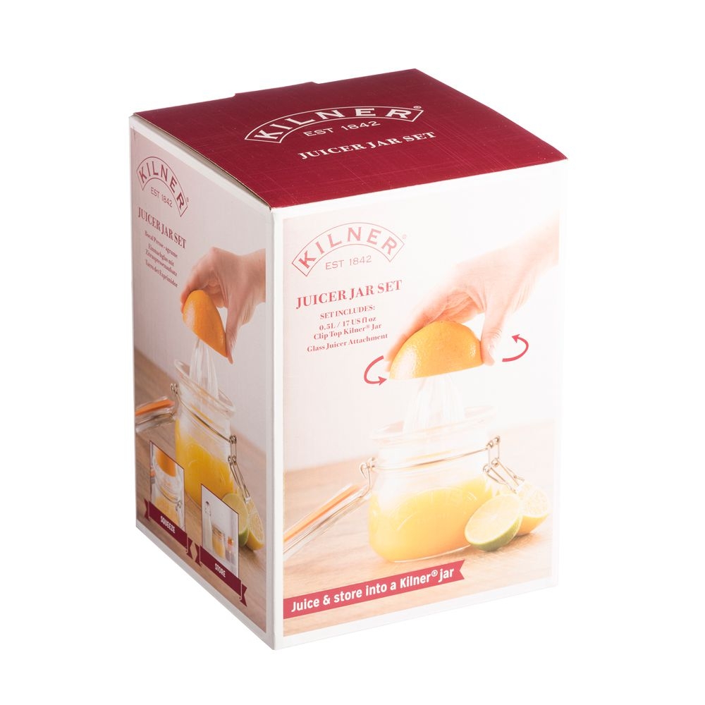 Kilner - Juice Glass Set with Lemon Squeezer Kilner - Juice Glass Set with Lemon Squeezer