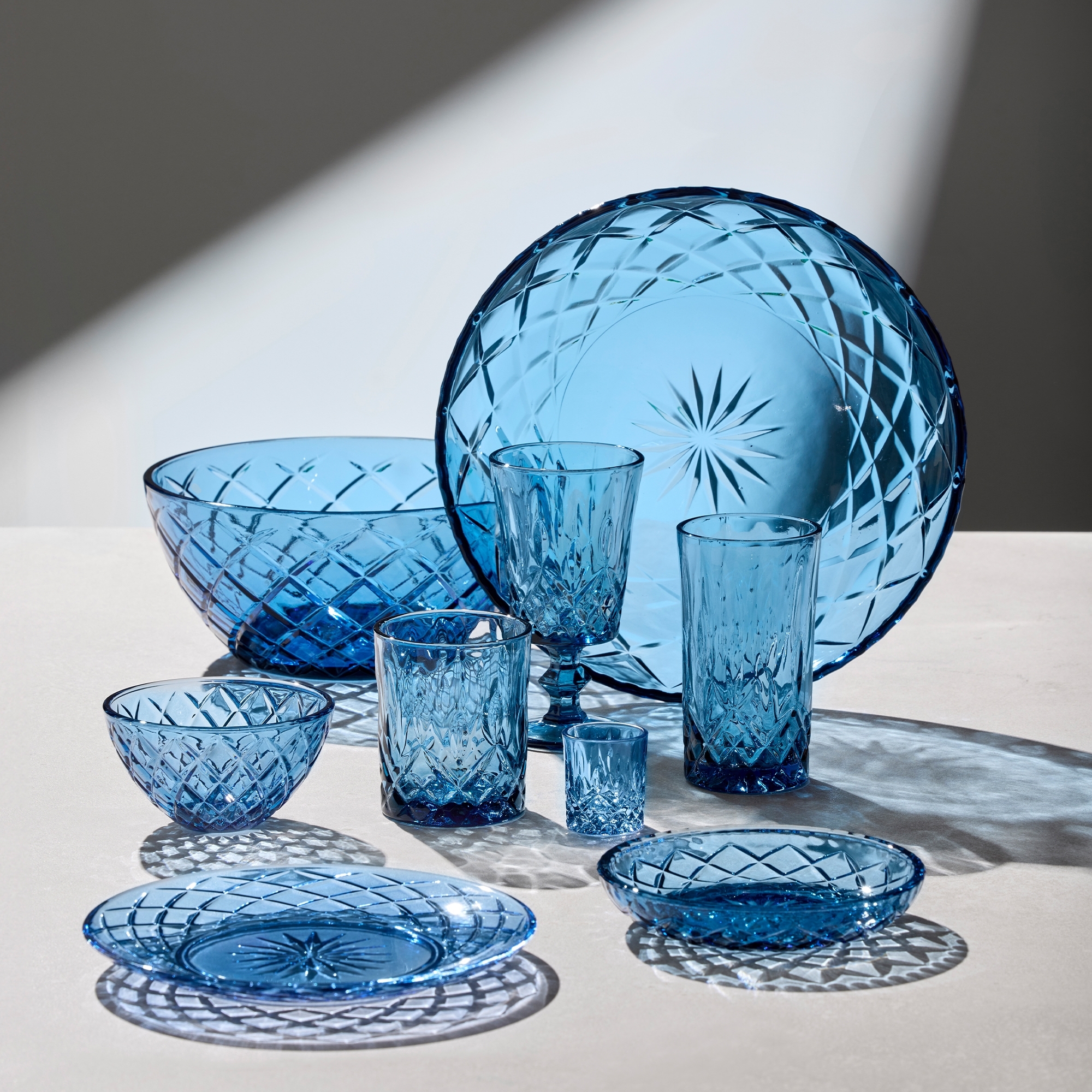 Lyngby Glas -Sorrento - Highball - 4 pcs - Blue