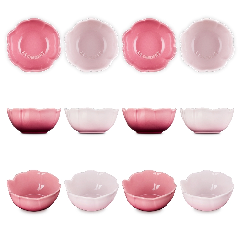 Le Creuset - 4er-Set Schälchen Blume | Pink