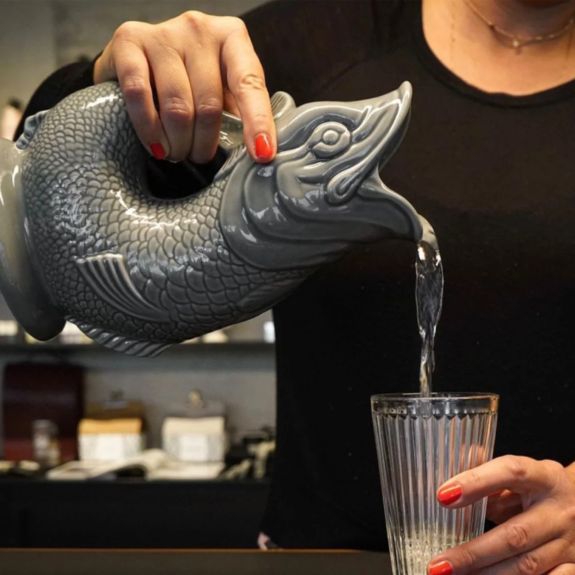 Gluckigluck - Ceramic Carafe XL - Dark Grey