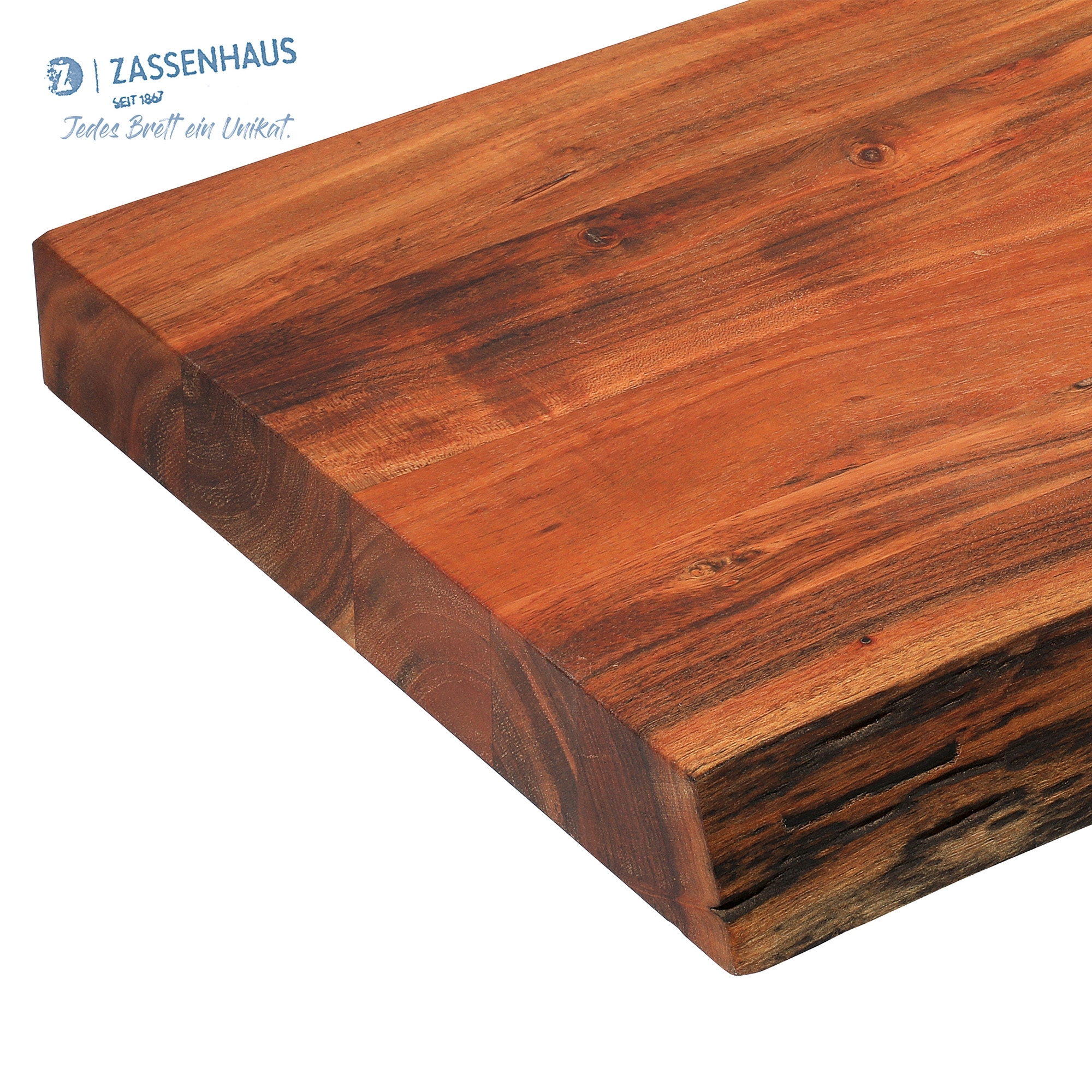 Zassenhaus acacia wood chopping block 50 x 35 x 5 cm