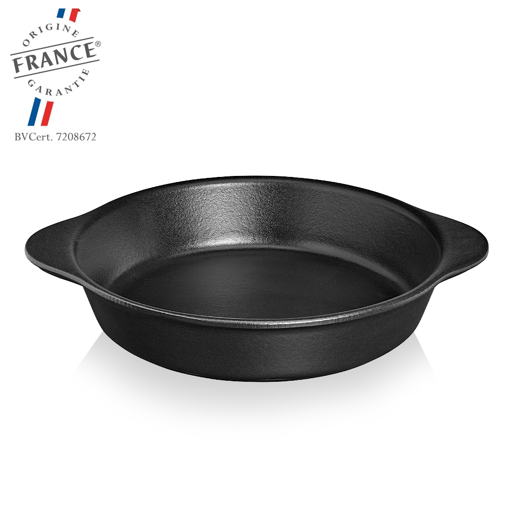  Legend Cast iron Pizza Pan, 14” Steel Pizza Cooker with Easy  Grip Handles, Deep Stone for Oven or Griddle for Gas, Induction, Grilling