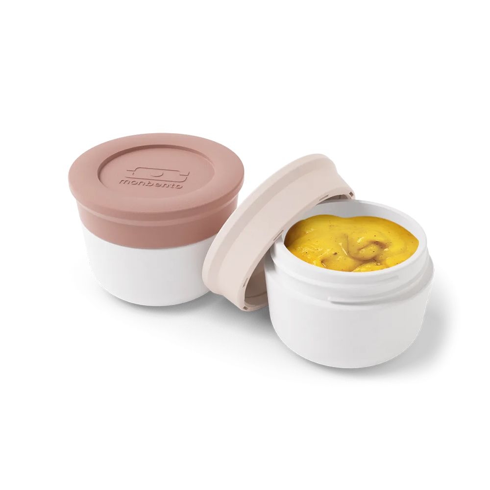 monbento - MB Temple S pink moka/pink natural -  Saucendöschen 2er