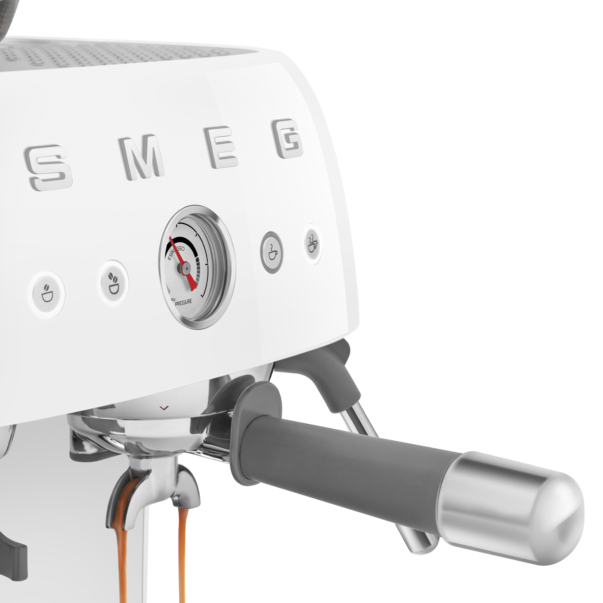 SMEG espresso machine with grinder 50's style - white SMEG espresso machine with grinder 50's style - white