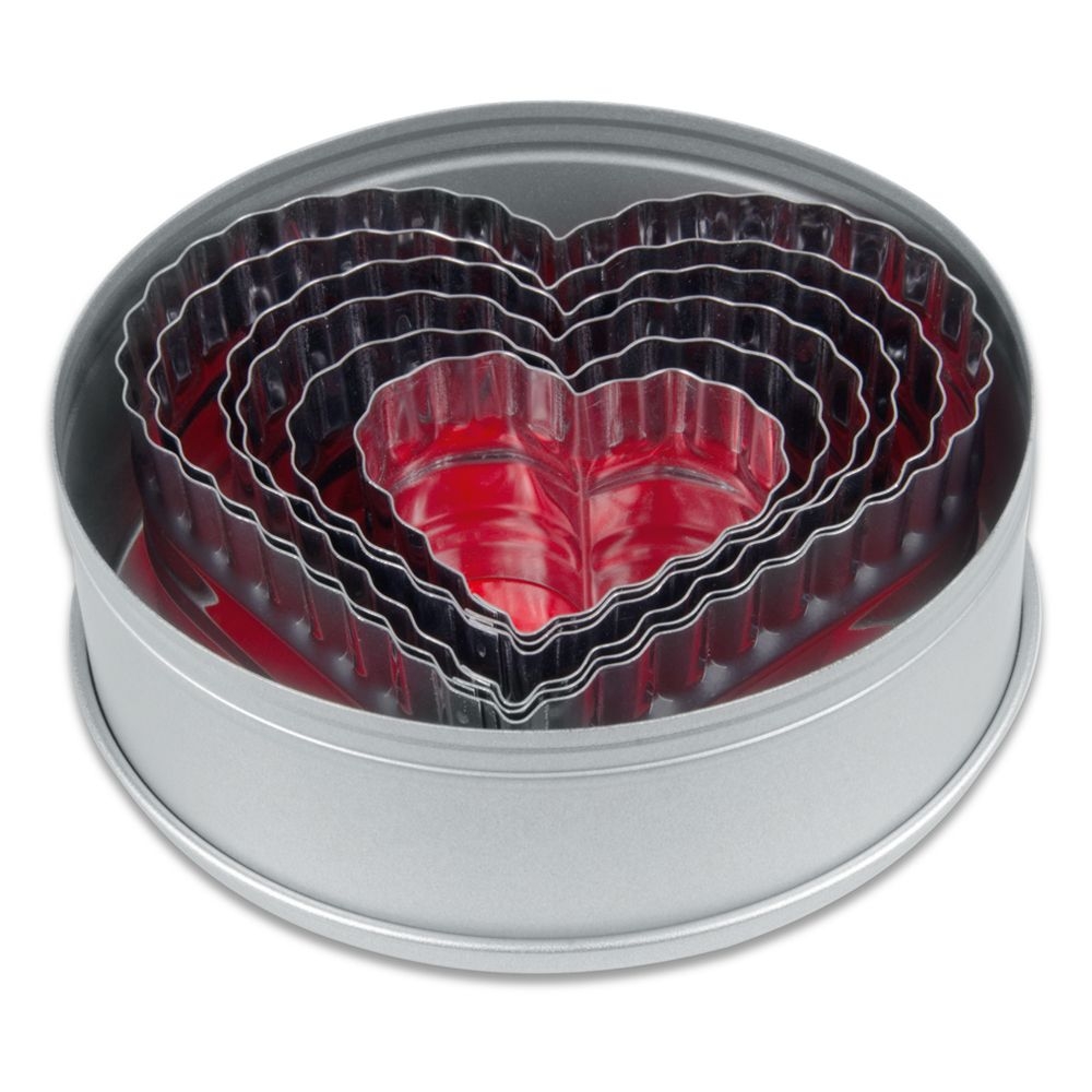 Städter - Cookie Cutter Hearts 6 pieces - 5–10,5 cm